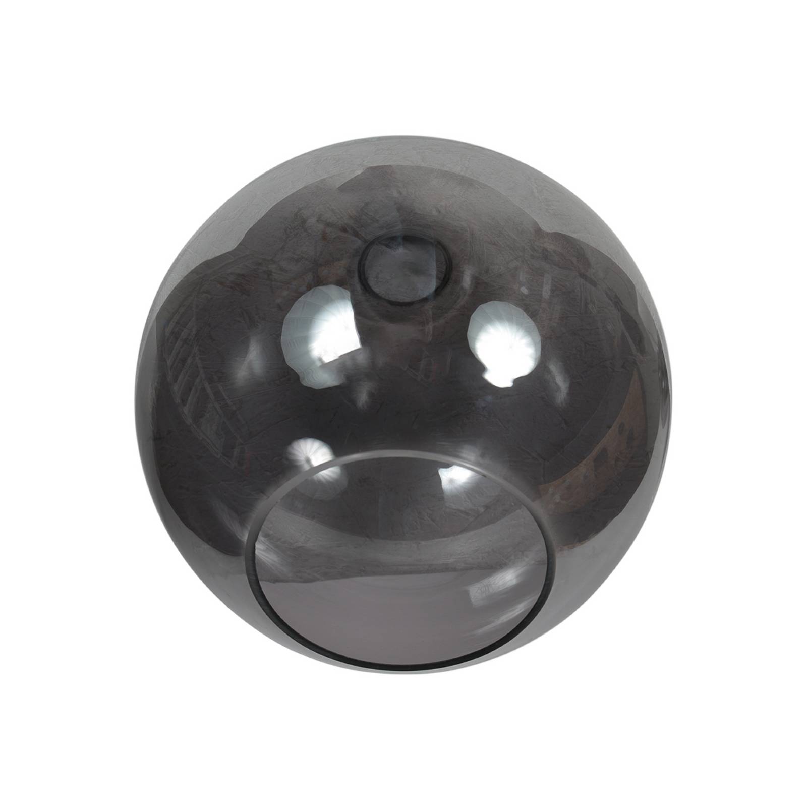  Mexlite Tischlampe Bloeba, Schwarz/rauchgrau, ø 25 Cm, Glas Kugel 