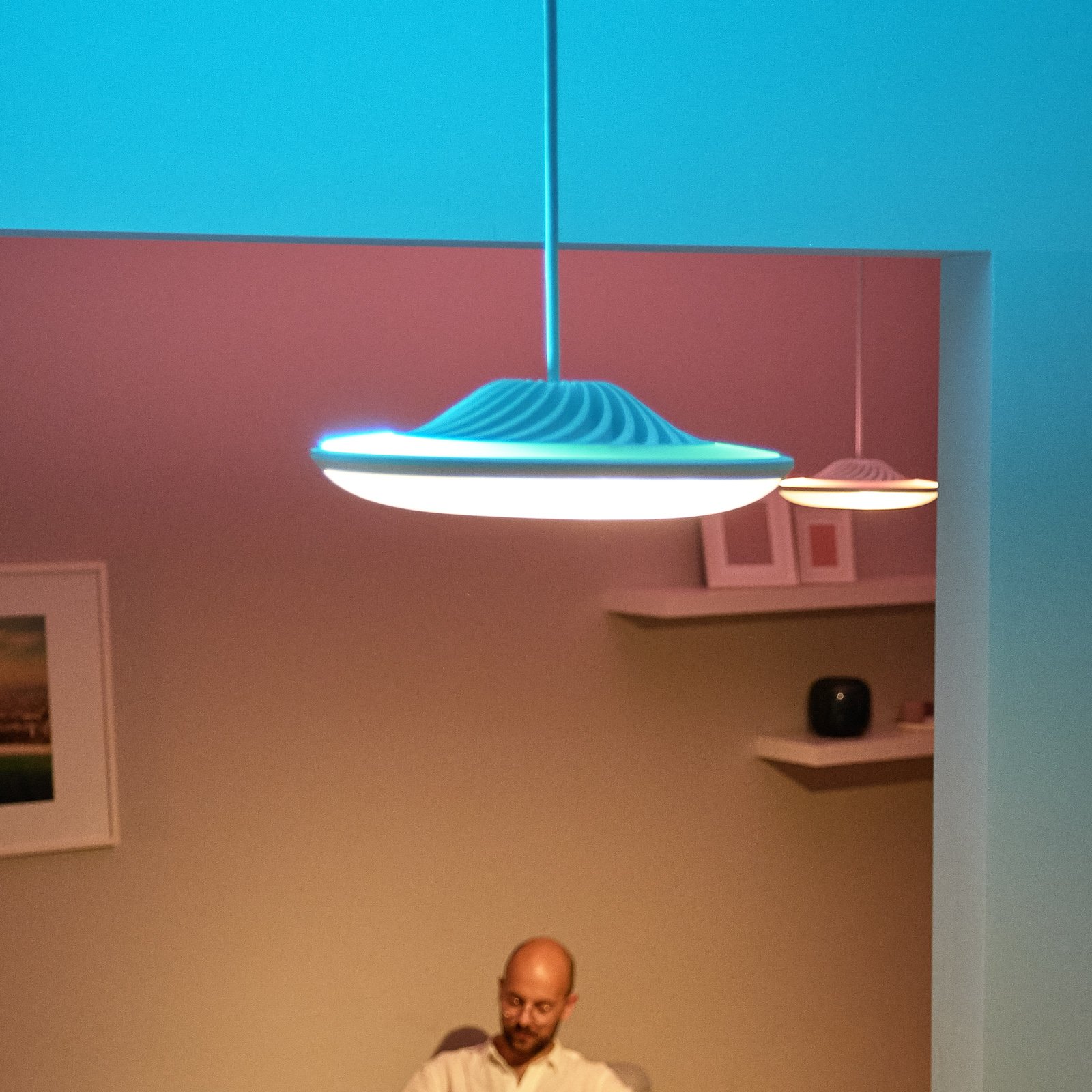 Luke Roberts Luvo LED висящо осветление в бяло