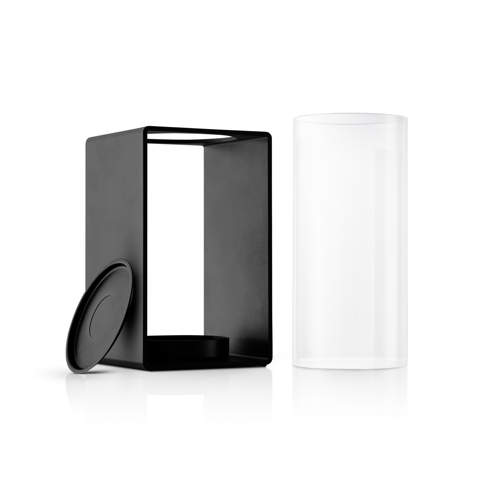 Photophore GLOW, hauteur 18 cm, noir, métal/verre - Eva Solo