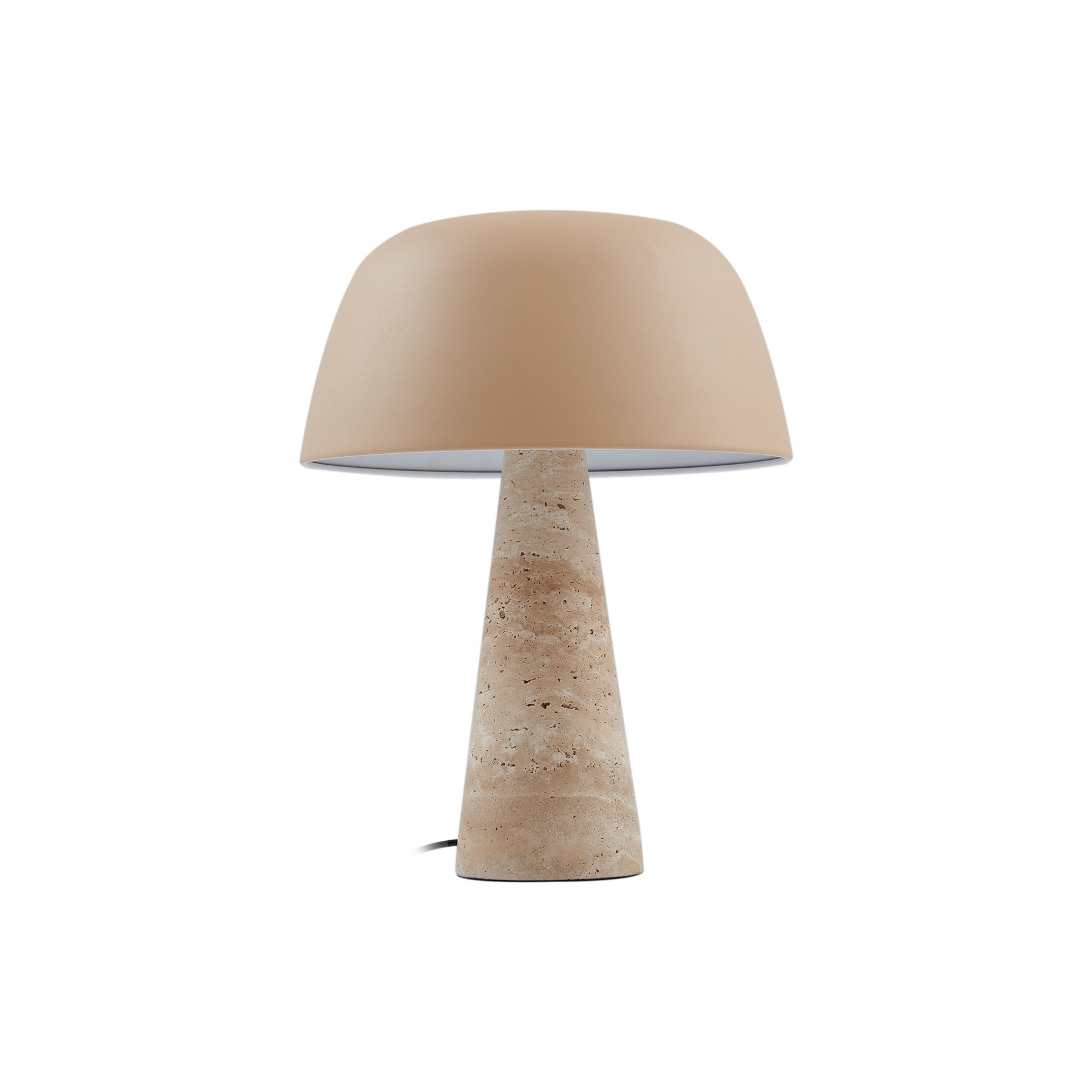 Magritt Tischleuchte Beige 41 cm Stein - Lindby
