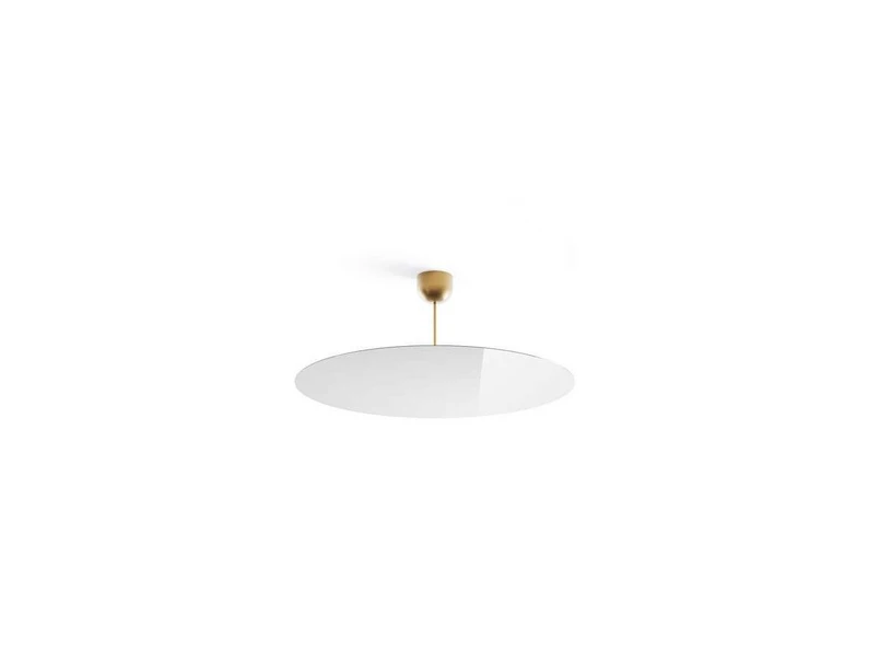 Luceplan - Millimetro Ceiling Lamp H33 Ø85 Brass/Mirror