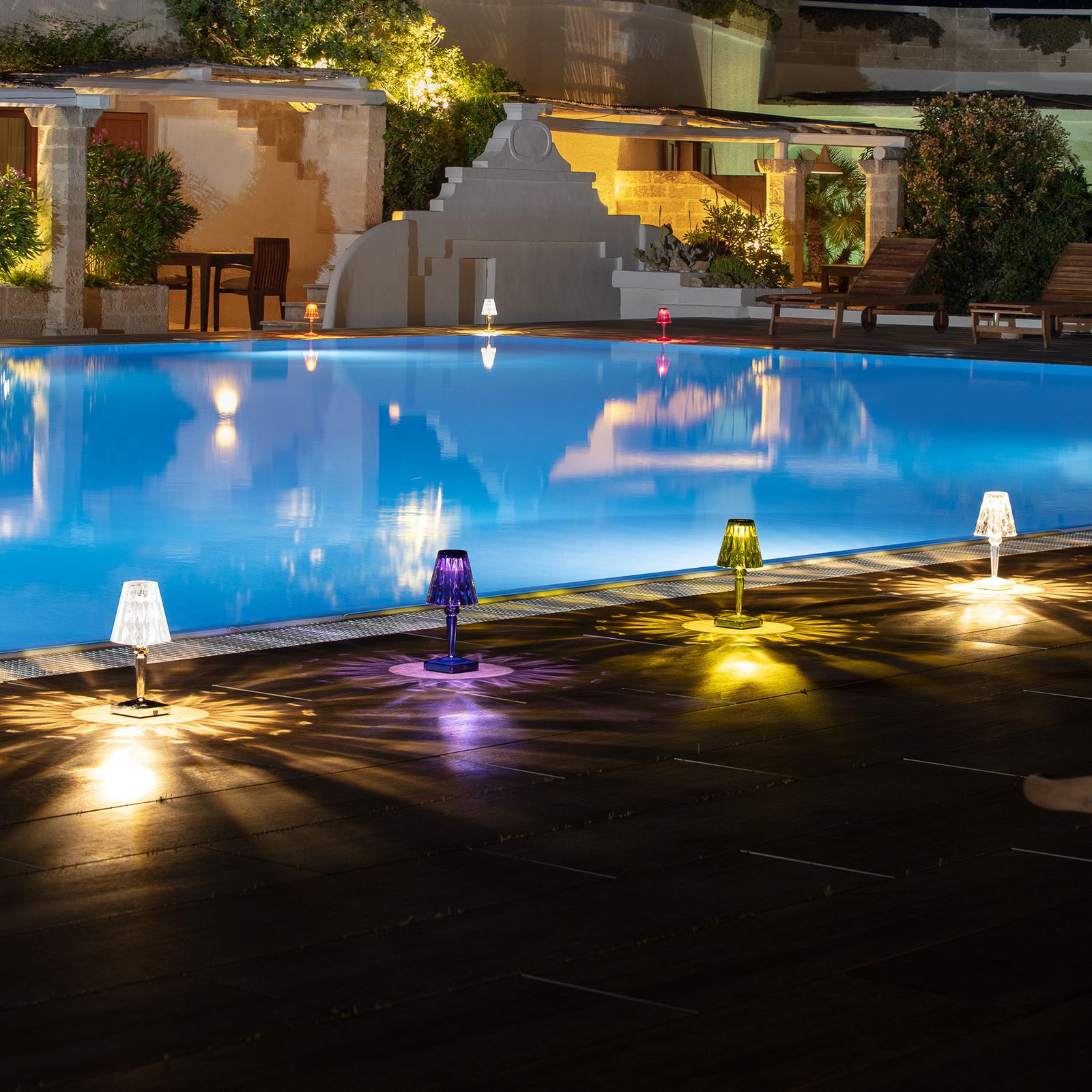 Battery Portable Bordslampa IP54 Guld - Kartell