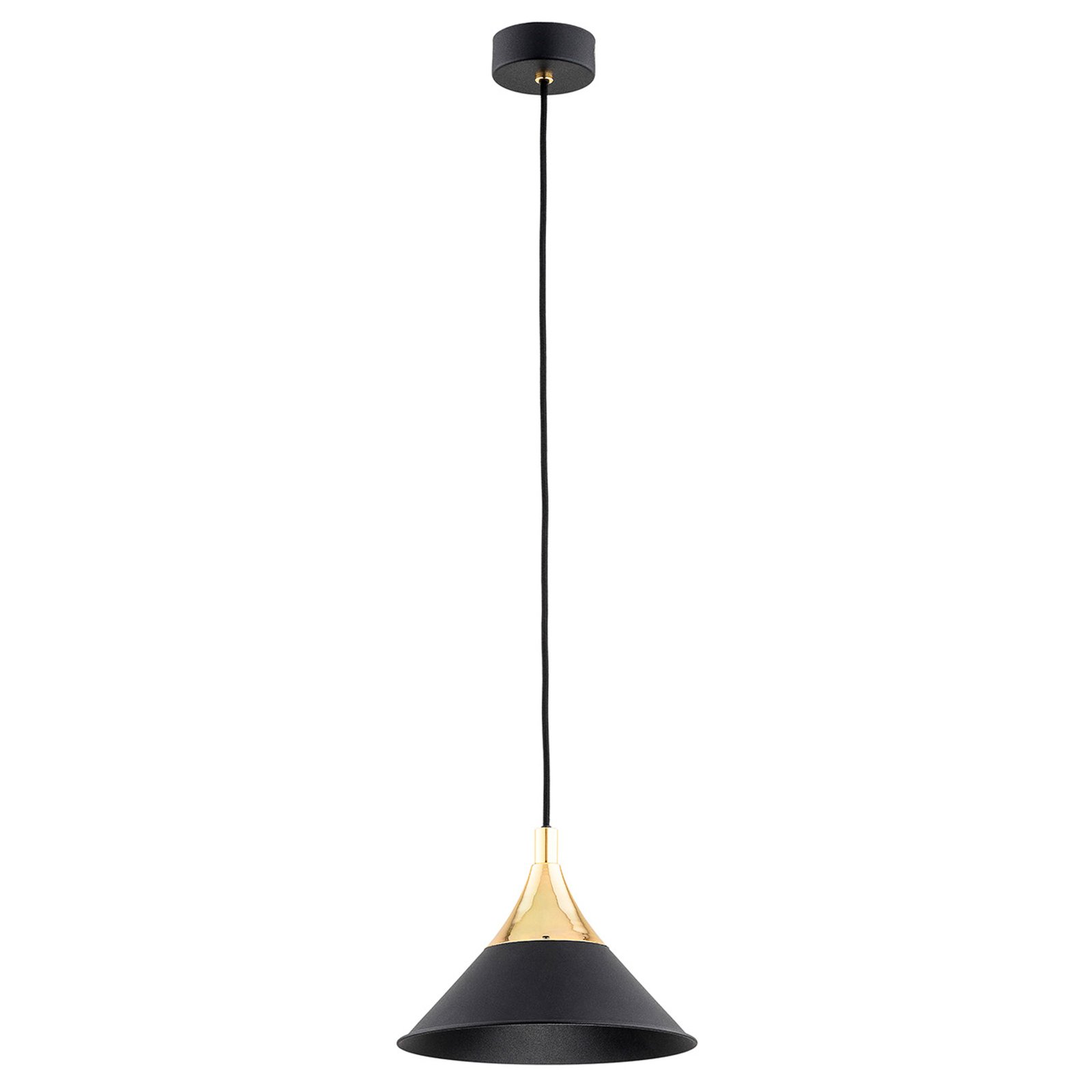 Függő lámpa Masseto, fekete, egy-izzós