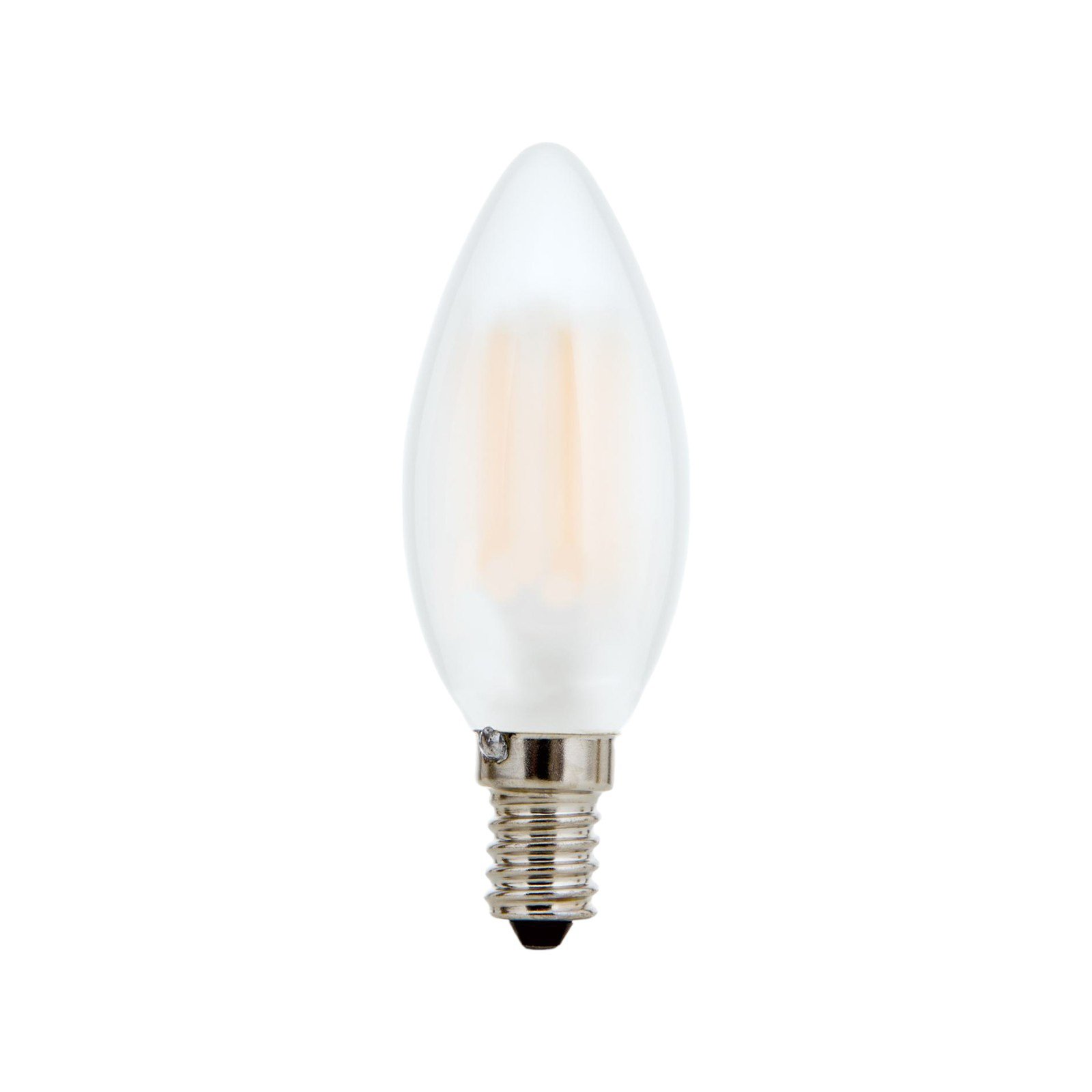 LED žiarovka E14 C35, matná, 6W, 2 700 K, 720 lm, stmievateľná