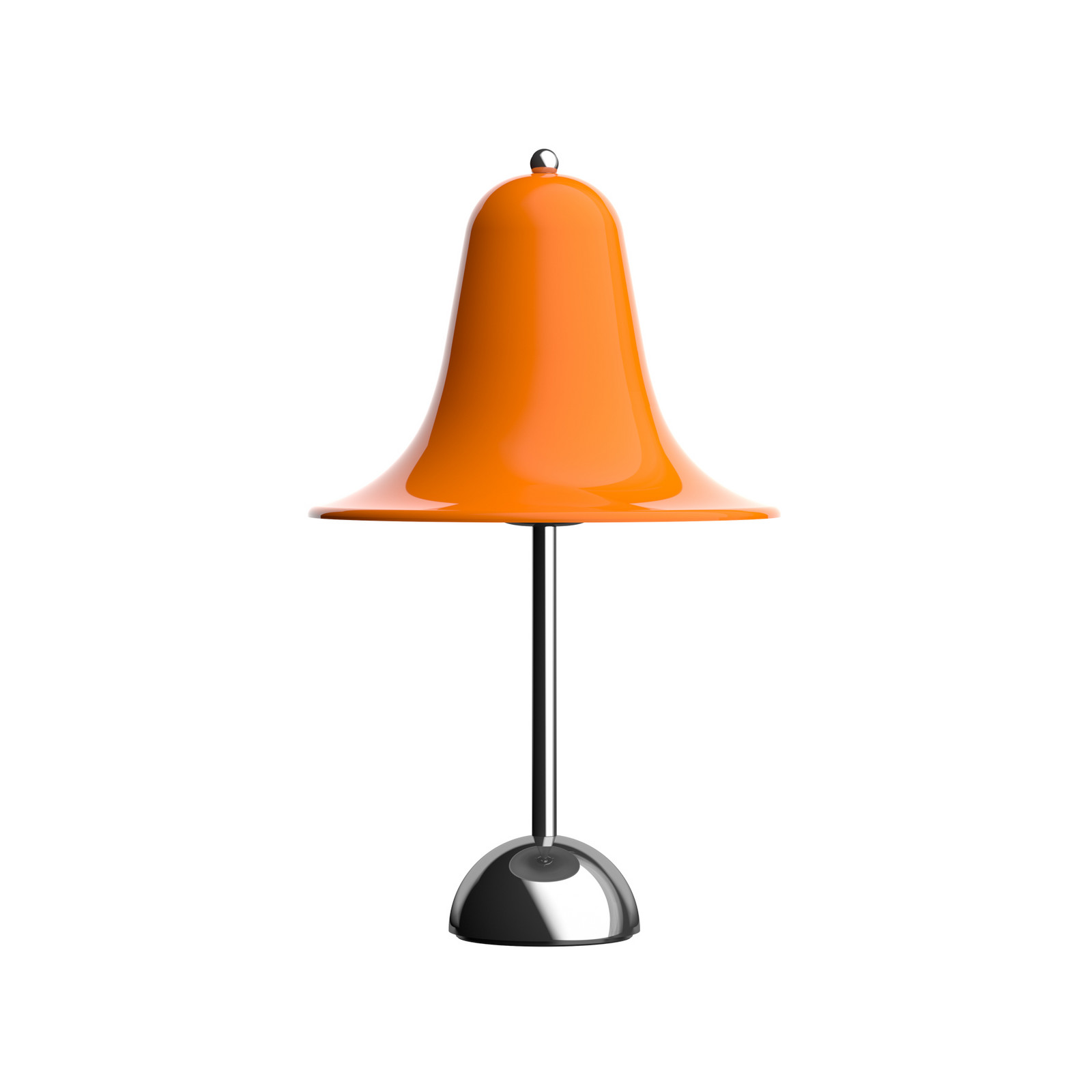 Lampa de masă VERPAN Pantop portocaliu înălțime 23 cm metal E14 - Camera de zi / sufragerie - Design - portocaliu crom