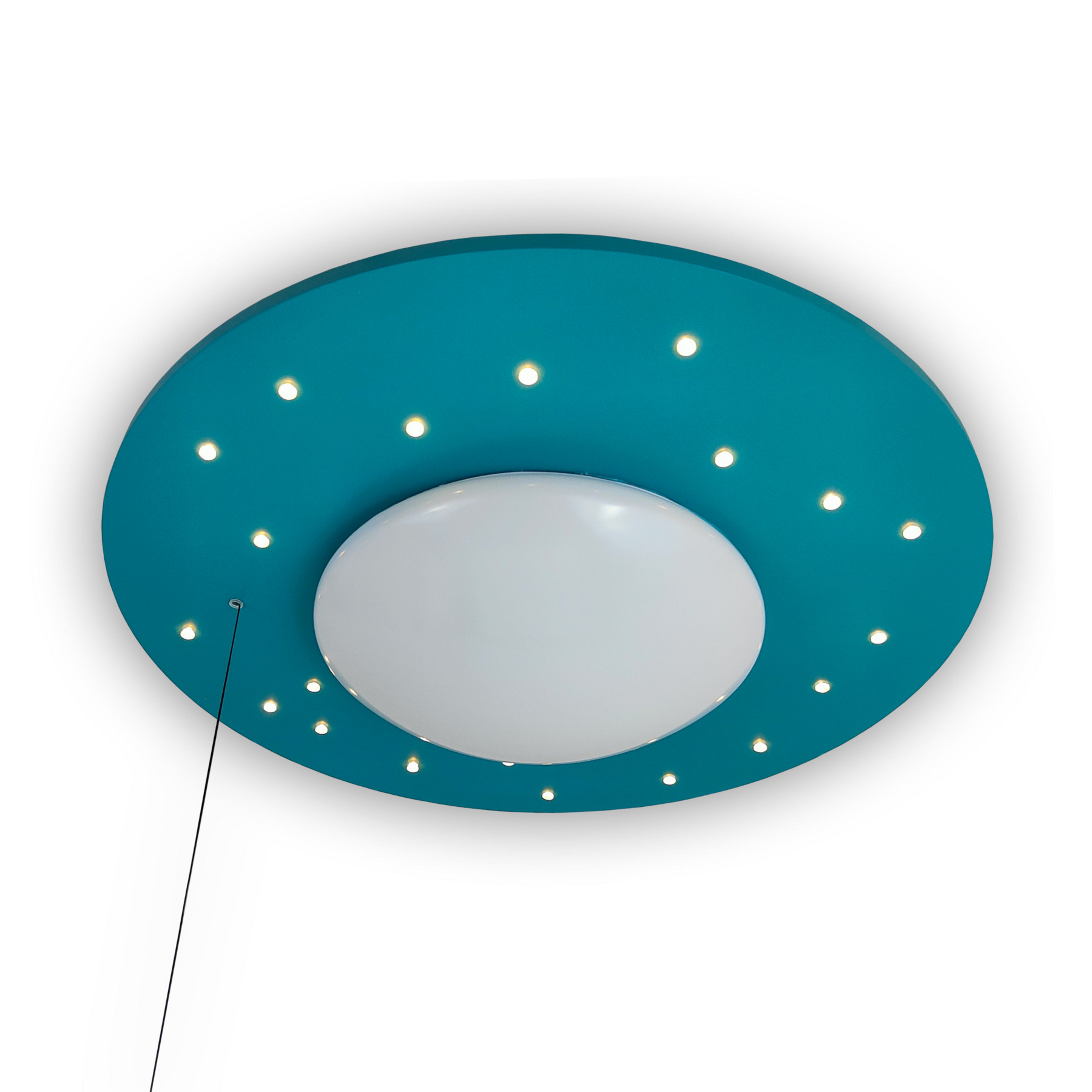 Plafonnier Starlight avec ciel étoilé, bleu
