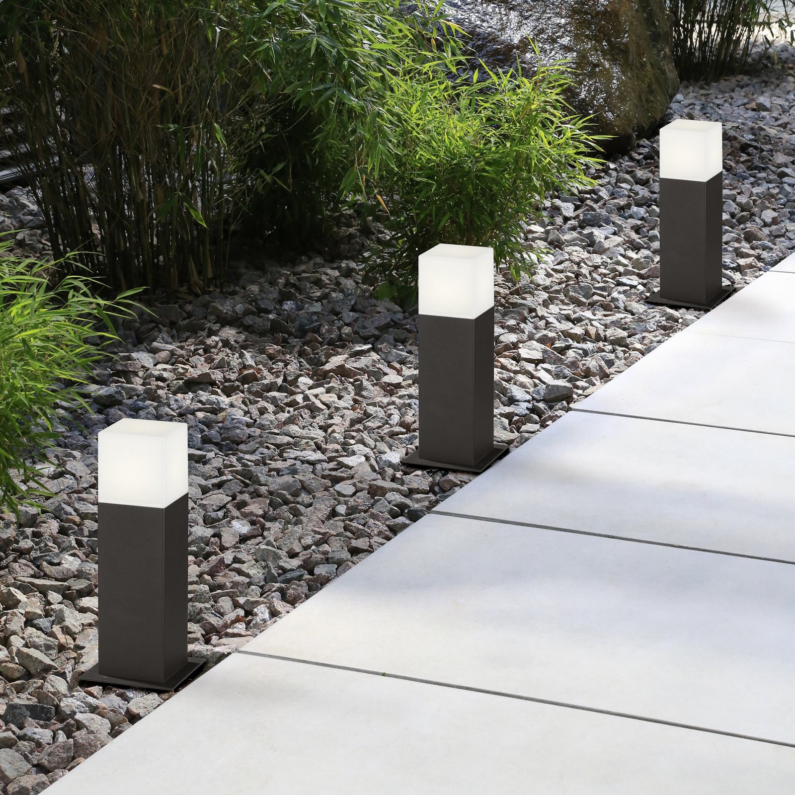 LED-pollarivalaisin HUDSON, antrasiitti, korkeus 30 cm, metalli IP44 LED-pollarivalaisin HUDSON, antrasiitti, korkeus 30 cm, metalli IP44