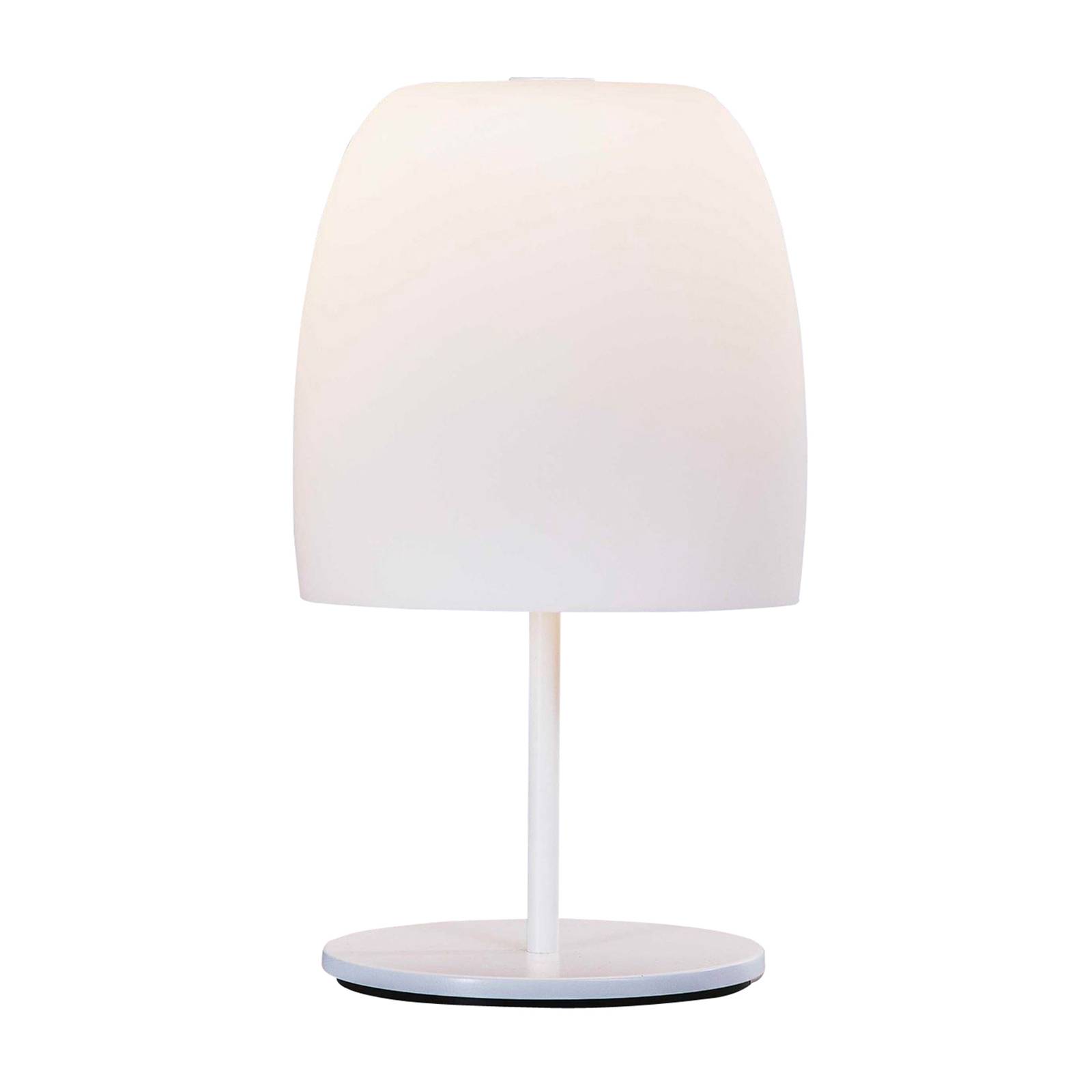 Prandina Notte T1 table lamp, white, for Living / Dining Room, metal, glass, G9, 3.5 W, H: 38 cm