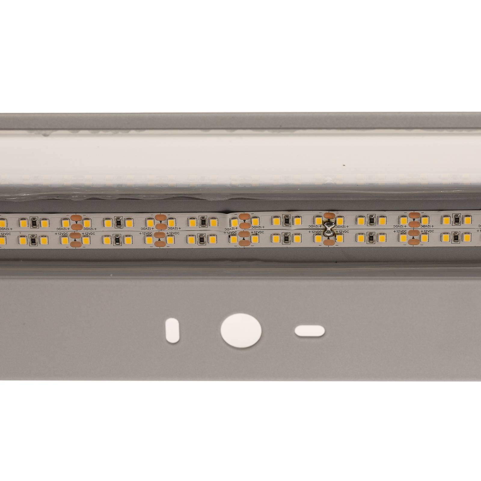 MCJ LED-vägglampa Mera bredd 80 cm alu 3 000 K
