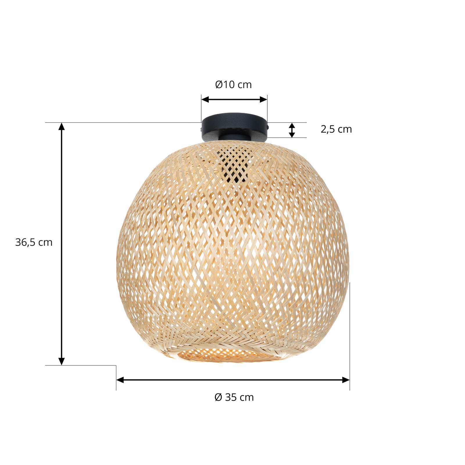 Dabila Deckenleuchte Bamboo - Lindby