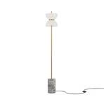 Maytoni LED floor lamp Kyoto, grey, height 145 cm, marble