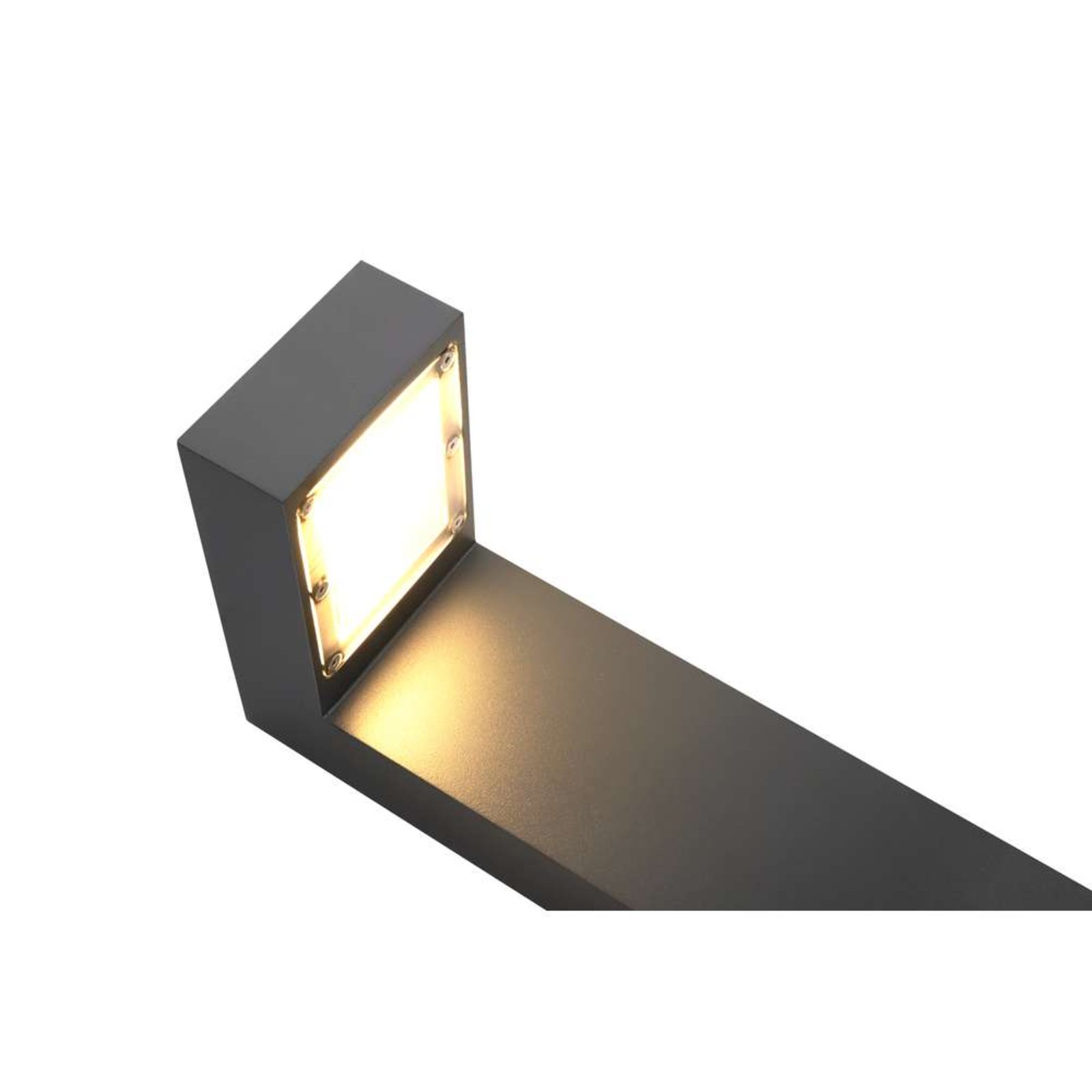 Asker LED Lampadare Exterior H85 w/Suport de Ancorare Graphite - Norlys