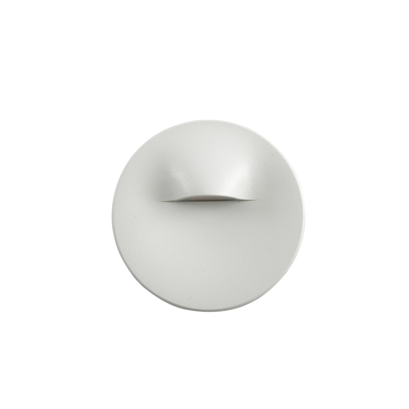 Lindby LED-Wandeinbaulampe Alune, weiß, rund, Ø 8 cm, IP65