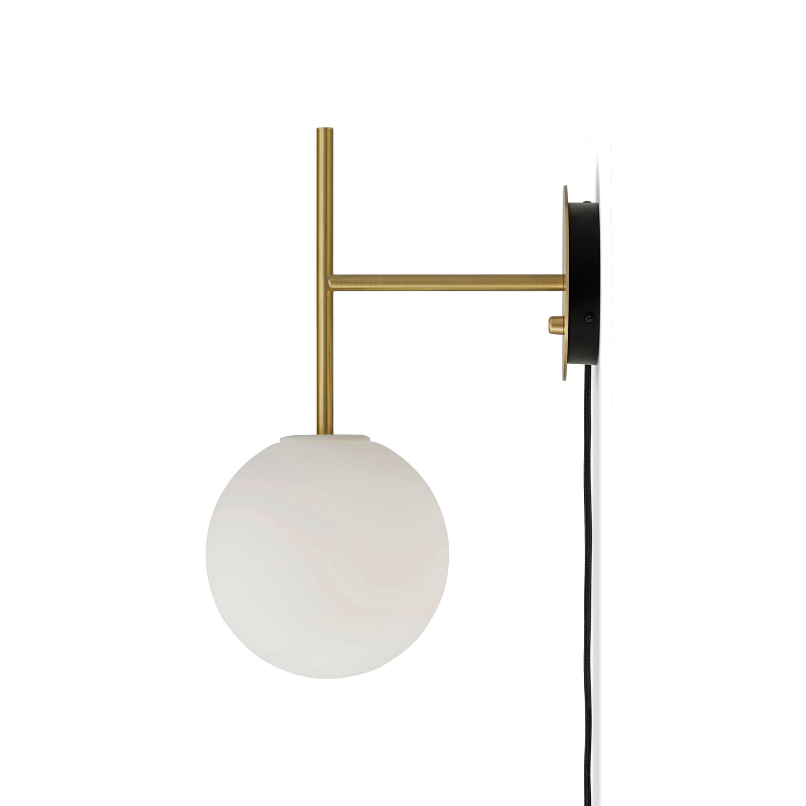 Audo applique murale TR Bulb Suspended, laiton, verre