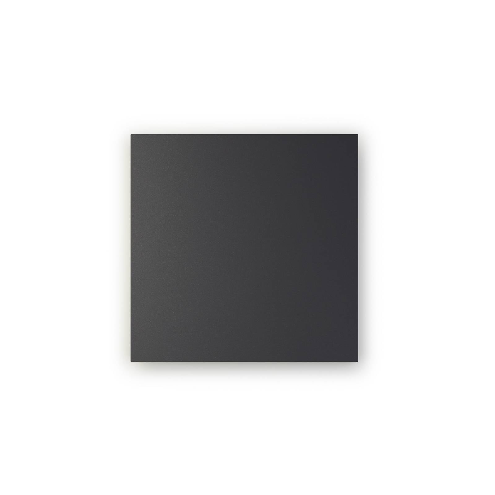 LED-Wandleuchte BLADE Q, anthrazit, 34 x 34 cm, Metall, dim