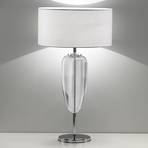Tischlampe Show Ogiva, Glaselement klar, Höhe 82 cm