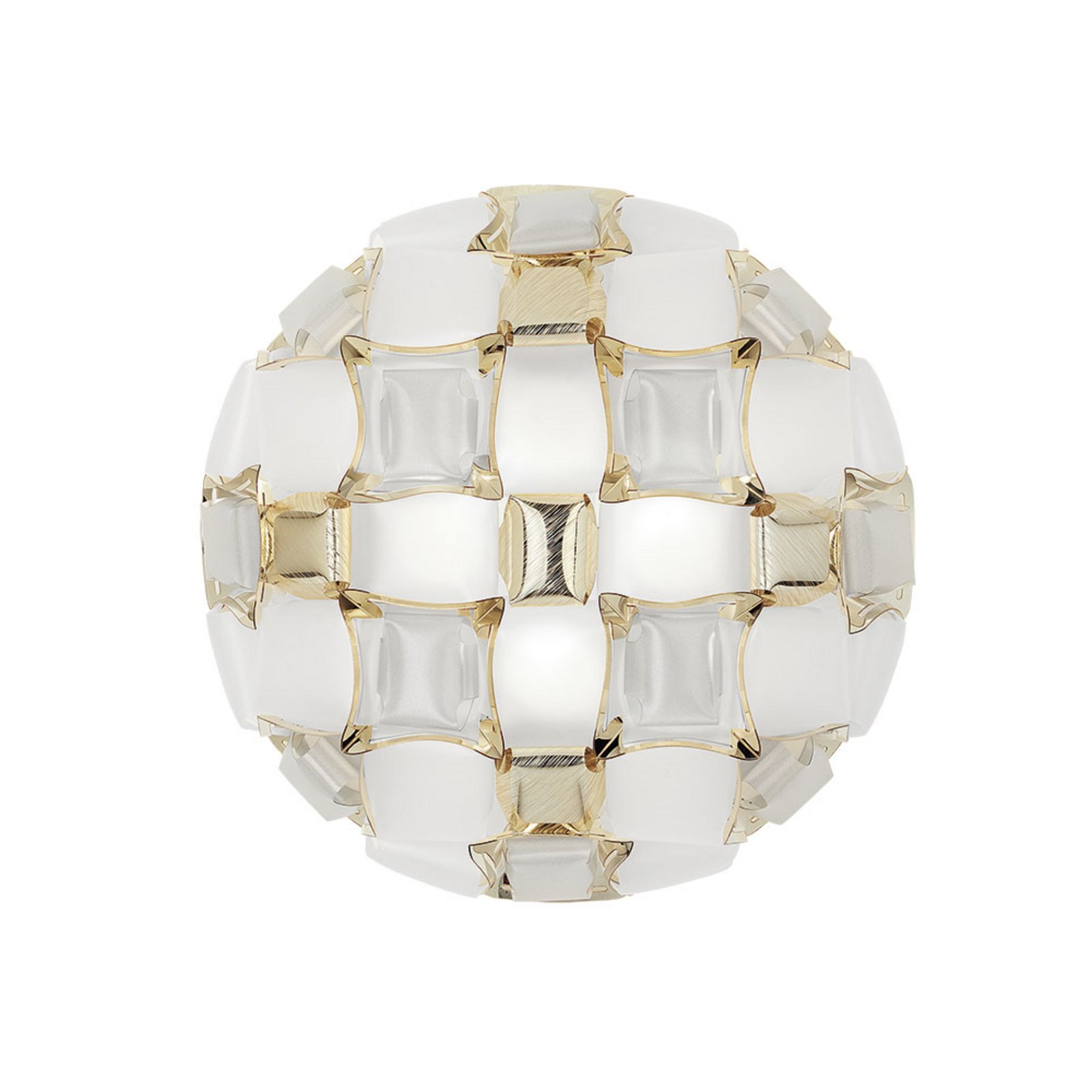 Mida Candeeiro de Tecto/Candeeiro de Parede Medium White/Gold - Slamp