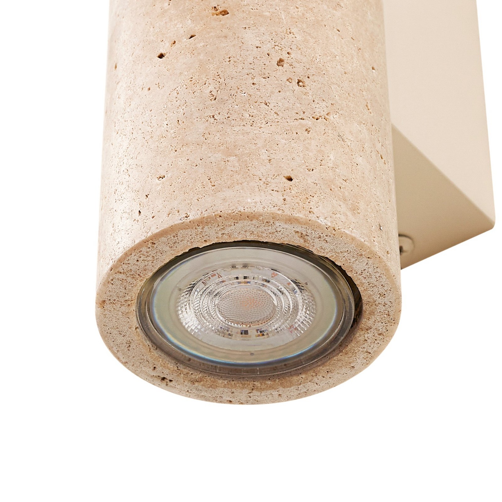 Applique murale Tavira, travertin, pierre, Up/Down - Lucande