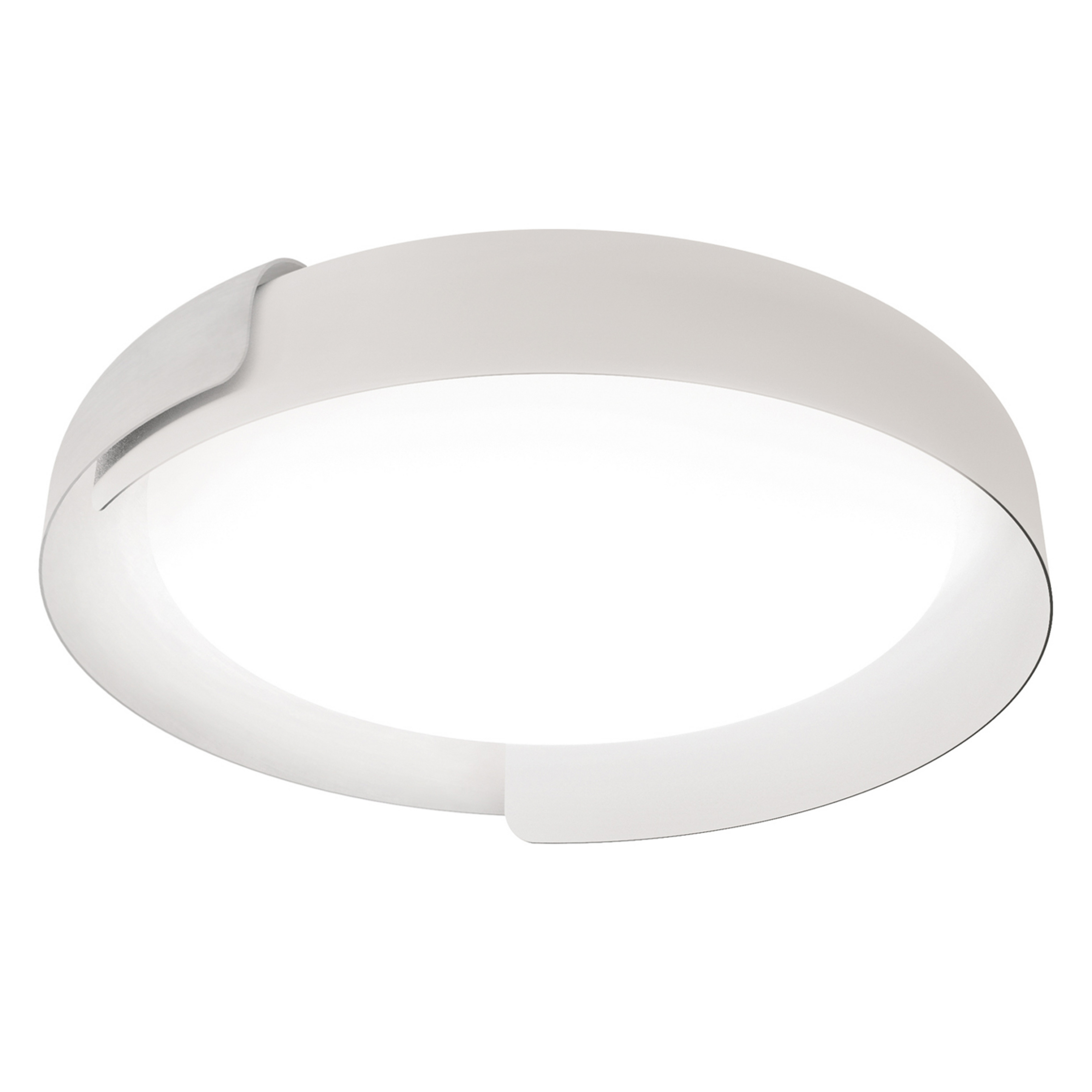 kdln LED stropní svítidlo Dala, bílá/bílá, Ø 87 cm, stmívatelné