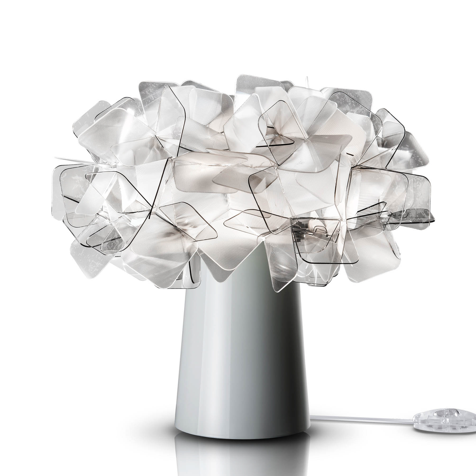 Clizia Lampada LED da tavolo ricaricabile, grigio fumo, dimmerabile - Slamp