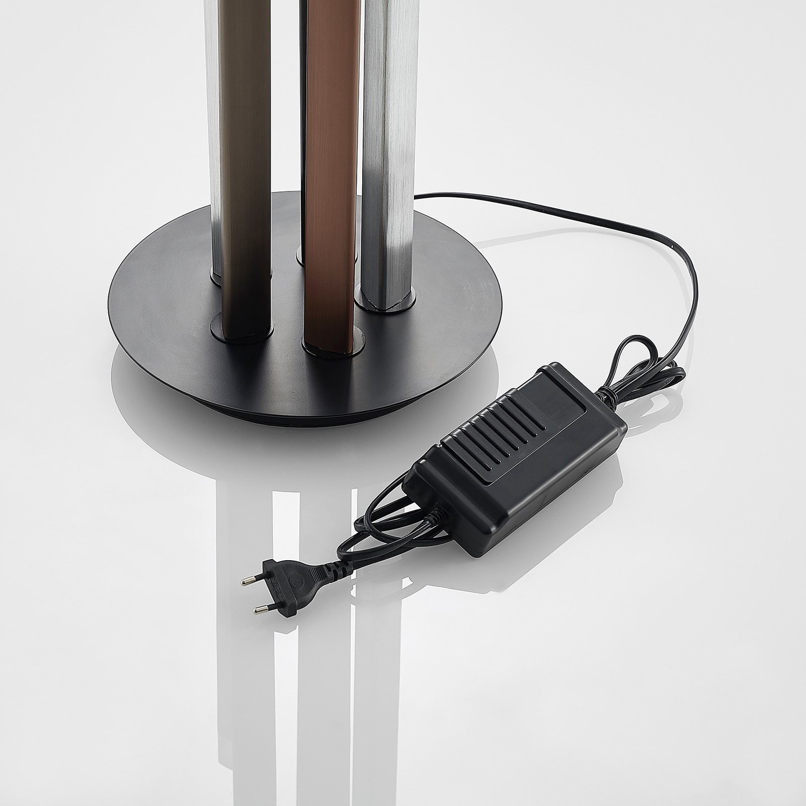 Stoika Állólámpa Black/Alu/Brown - Lucande