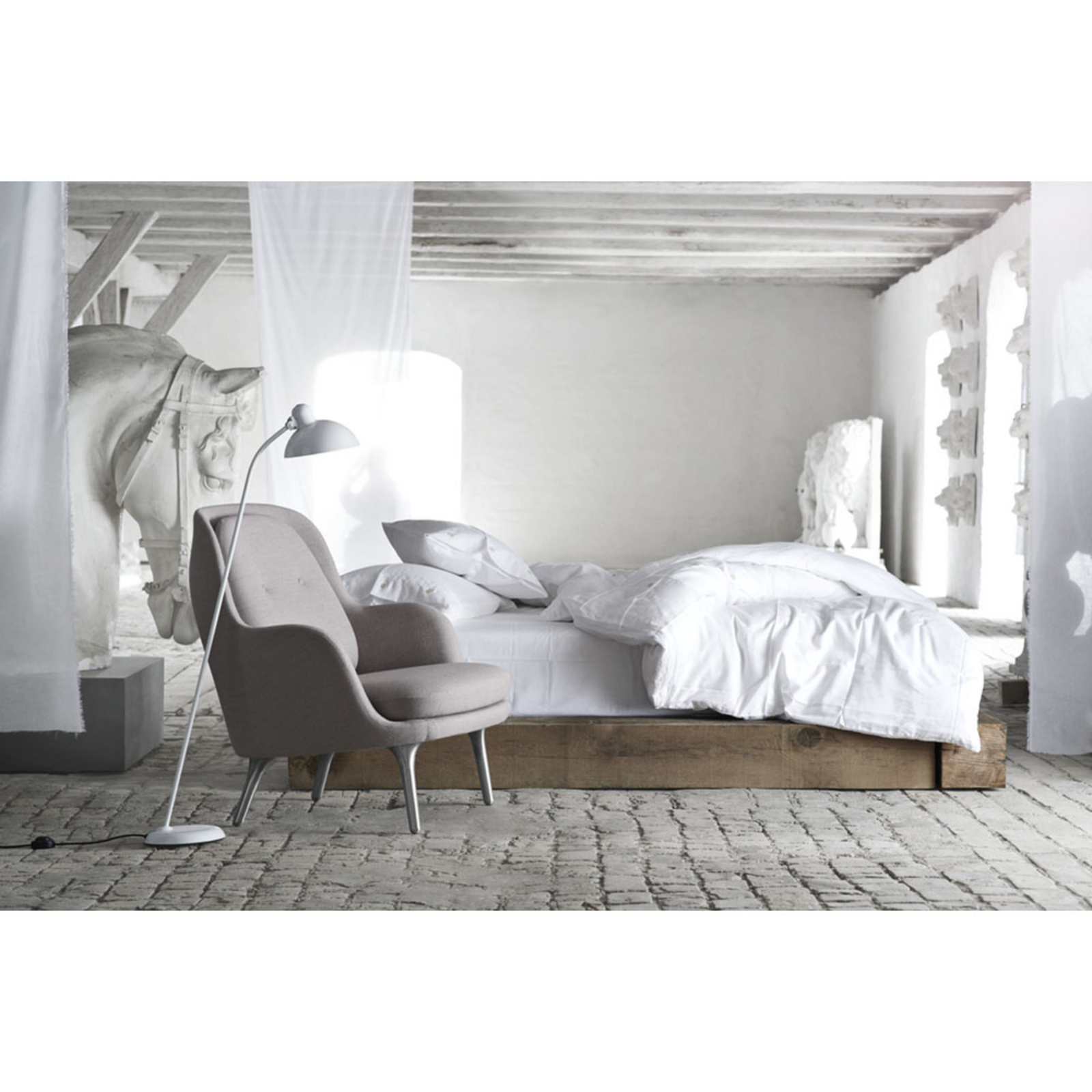 KAISER idell™ 6556-F Podna lampa Mat Crna - Fritz Hansen