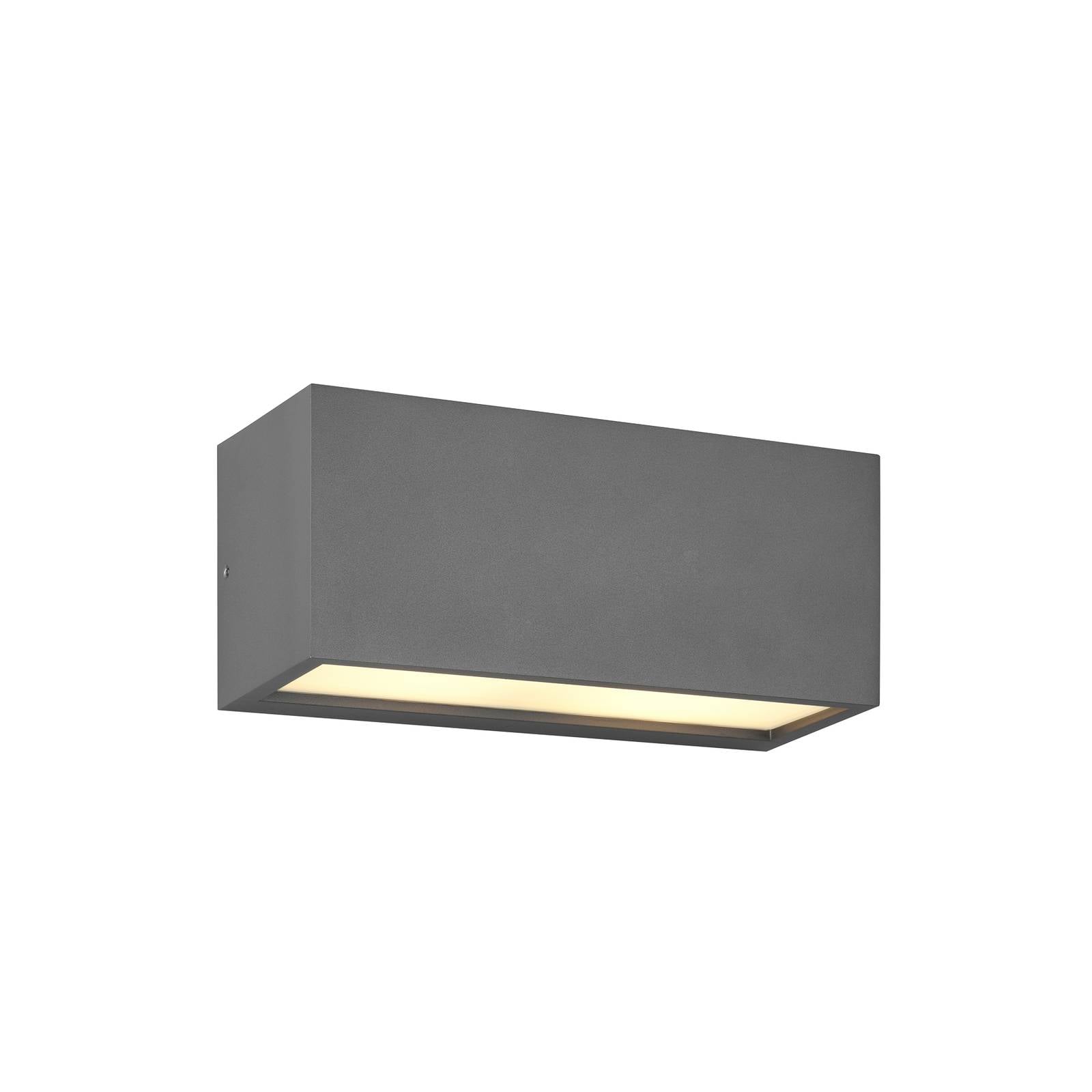 Außenwandleuchte Mayenne, anthrazit, Up- & Downlight, eckig