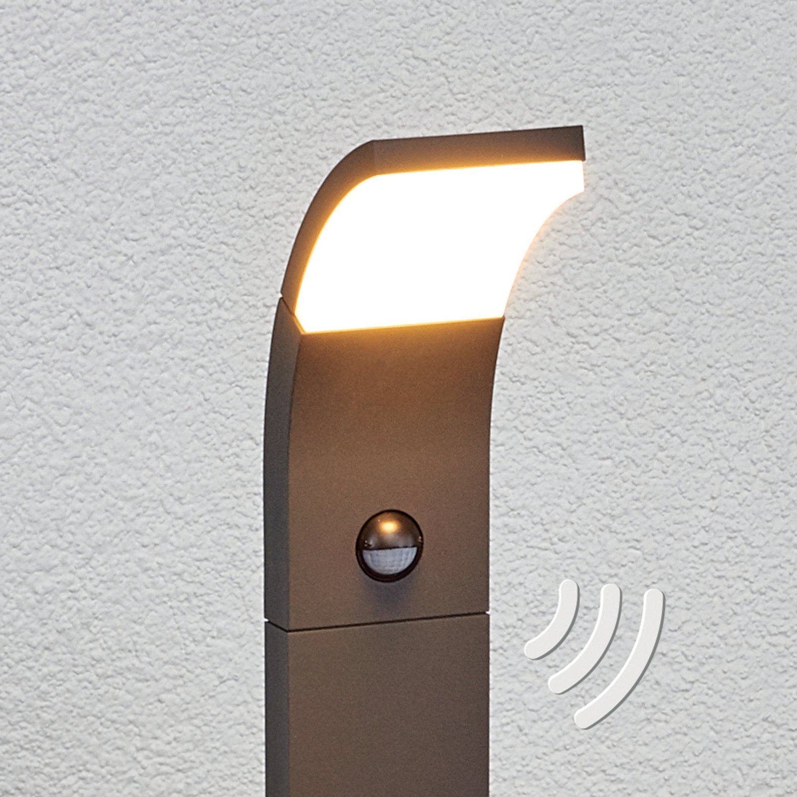 Timm LED Tuinlamp H100 w/Sensor Graphite - Lucande