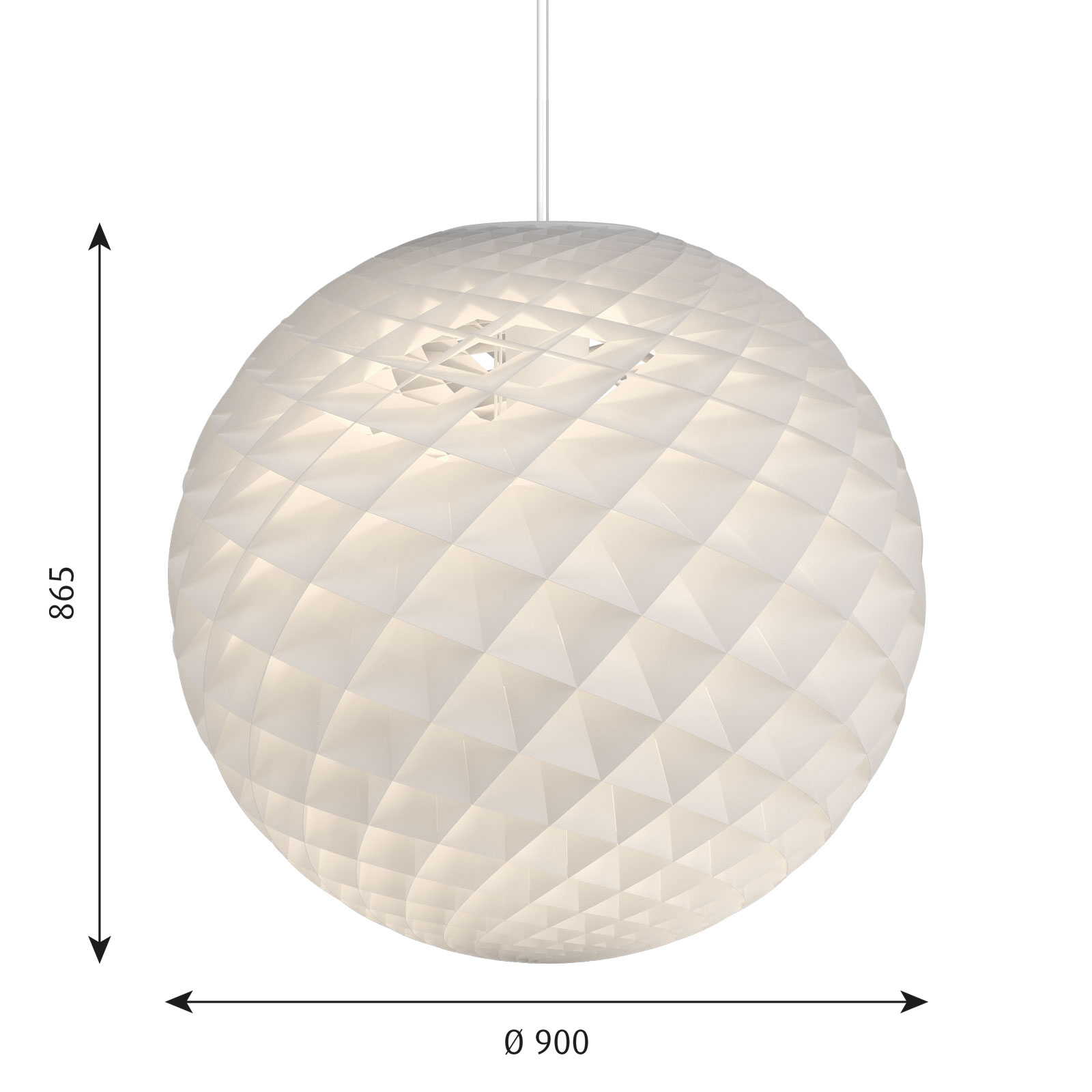 Aantrekkelijke hanglamp Patera, 45 cm