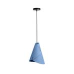 ALMUT 0314 hanging light curved 1-bulb pastel blue
