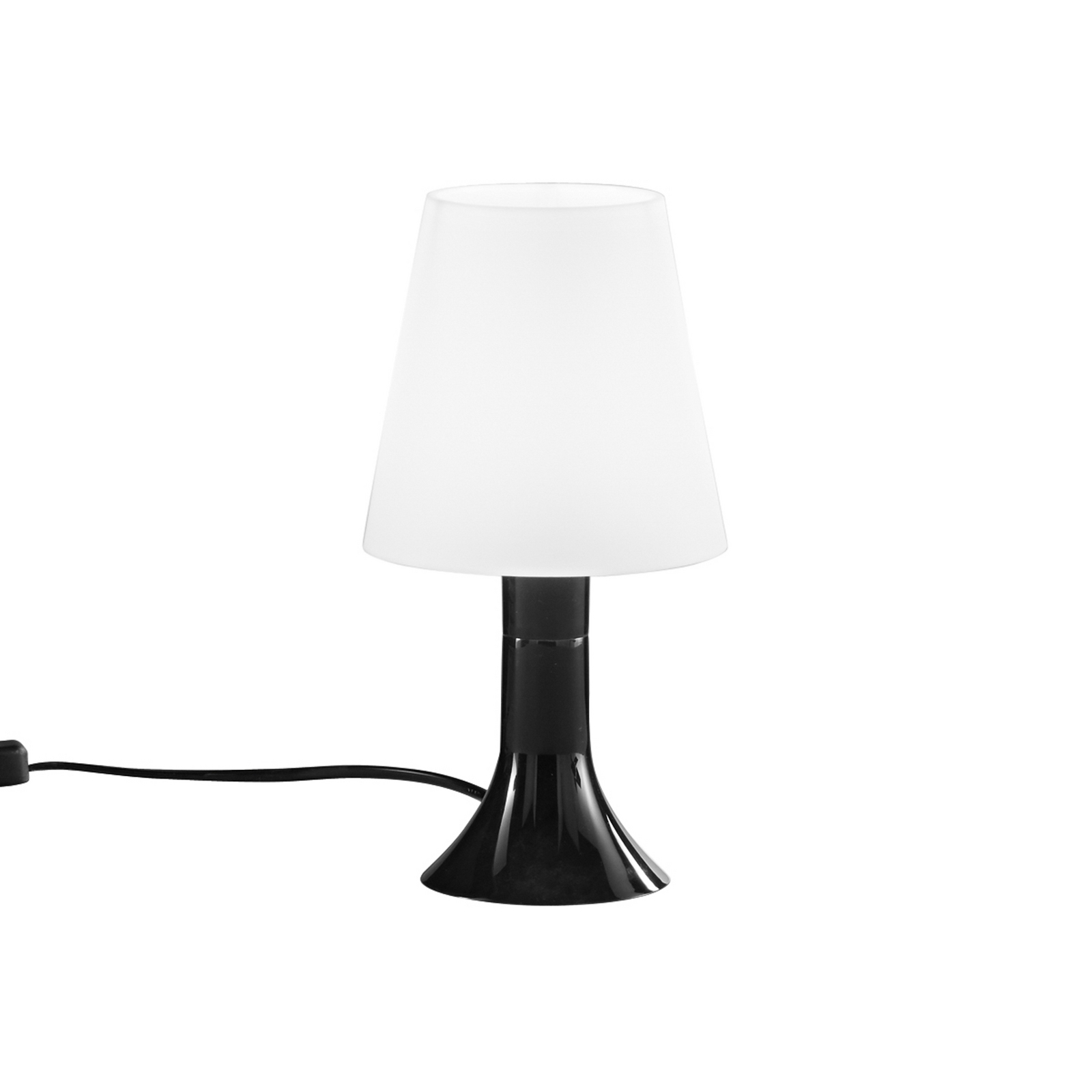 Lampă de masă BINGO Lumetto, negru/alb, înălțime 24,5 cm