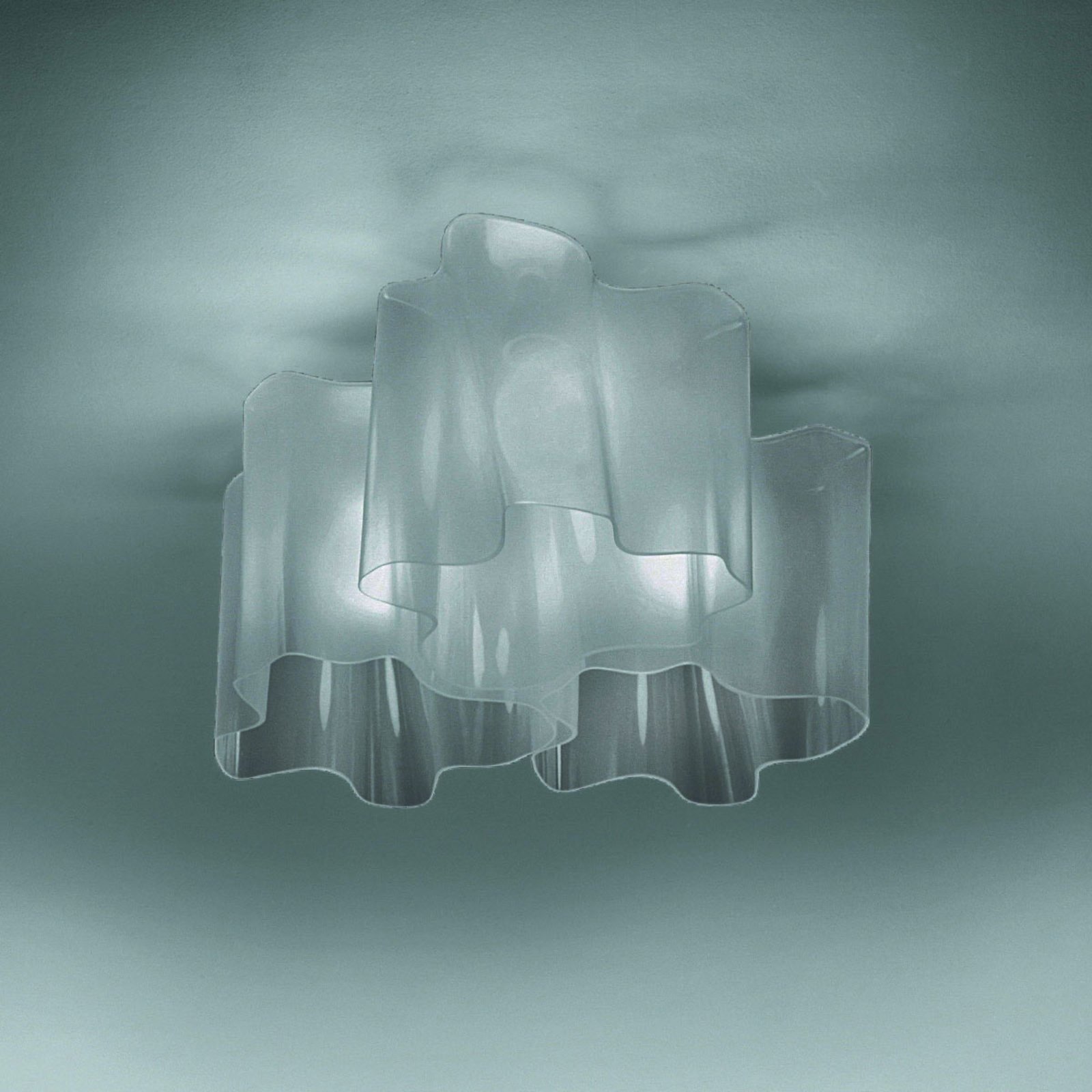 Artemide Logico lámpara de techo 3 luces 120° gris