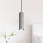 Phenix hanging light made of concrete, long