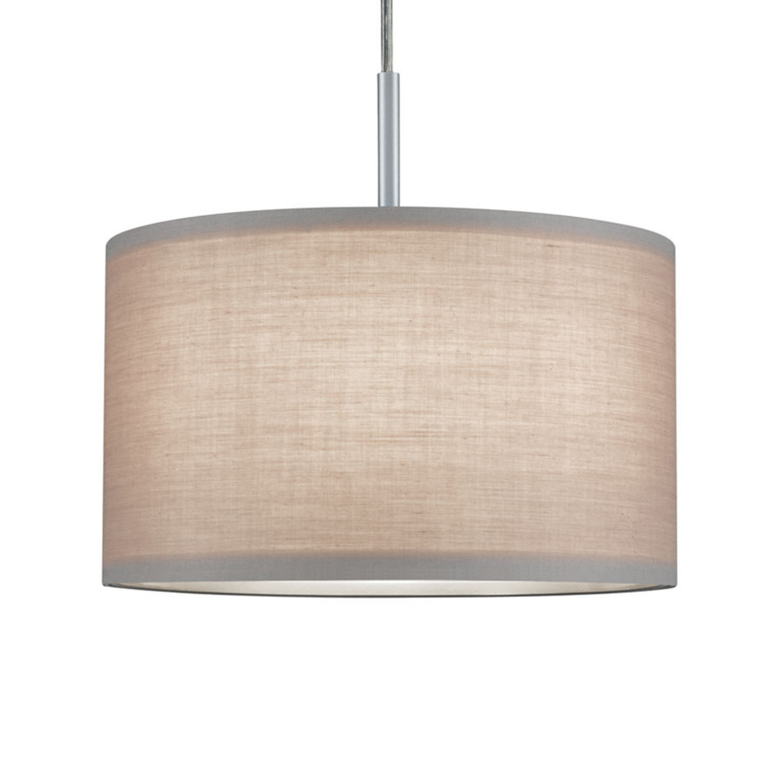 Paulmann Tessa fabric lampshade Ø25.5cm light grey, for Living / Dining Room, fabric, H: 15.2 cm
