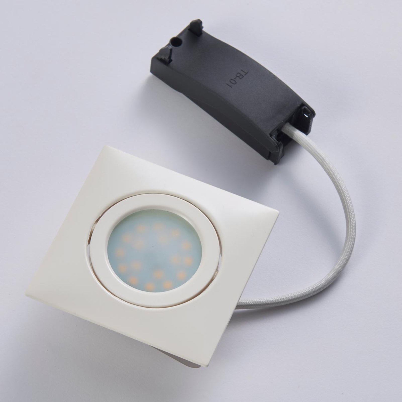 Andrej LED beépített spotlámpa, szögletes, fehér