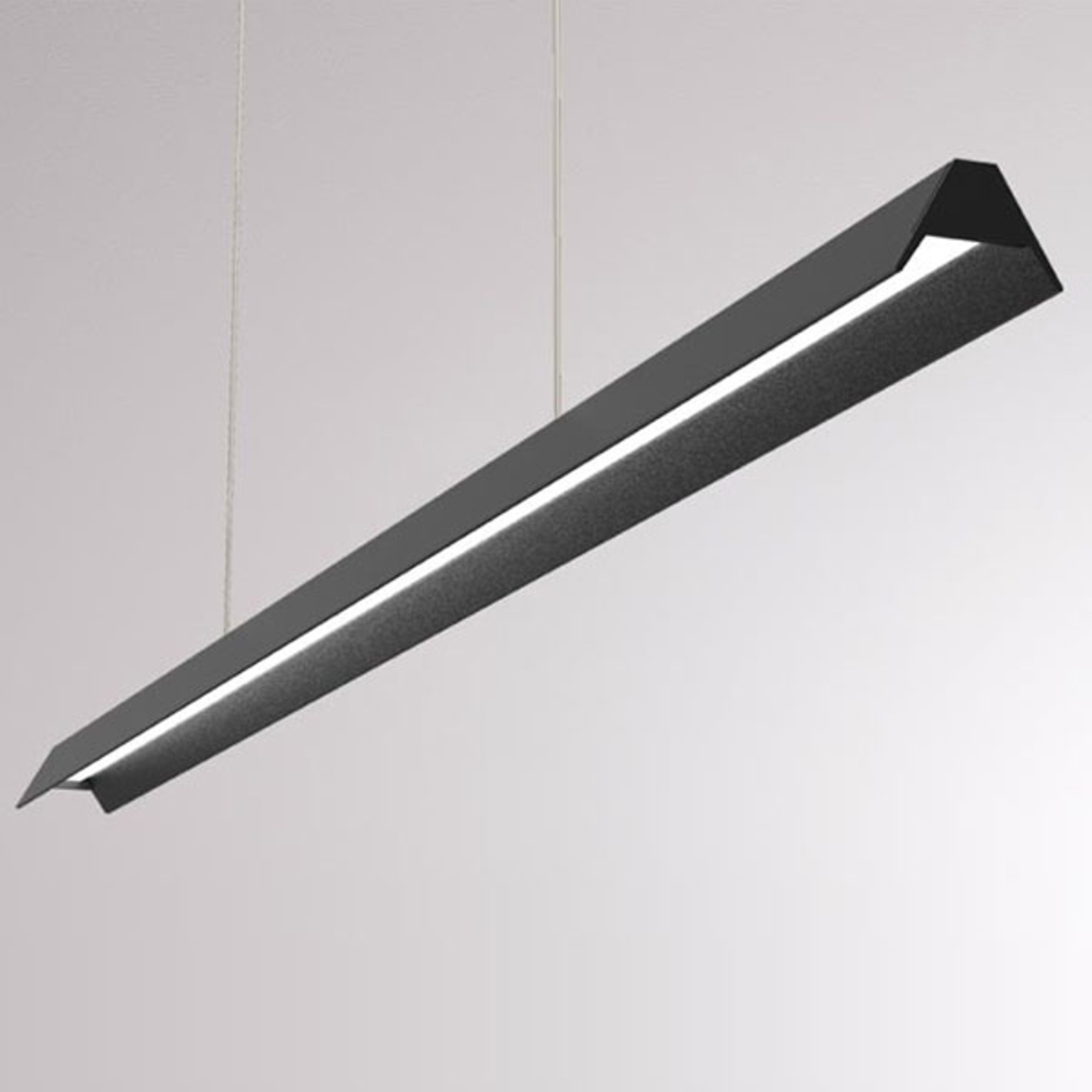 Uto LED-Pendellampe mit Metallschirm schwarz