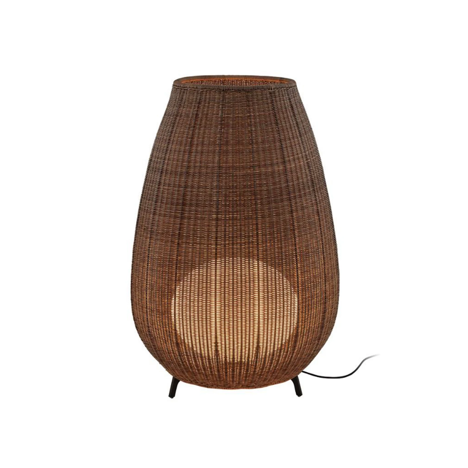 Bover LED terases gaisma Amphora, 123 cm, grafīta brūna/brūna