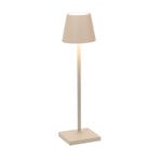 Zafferano Poldina mikro genopladelig lampe IP65 sand