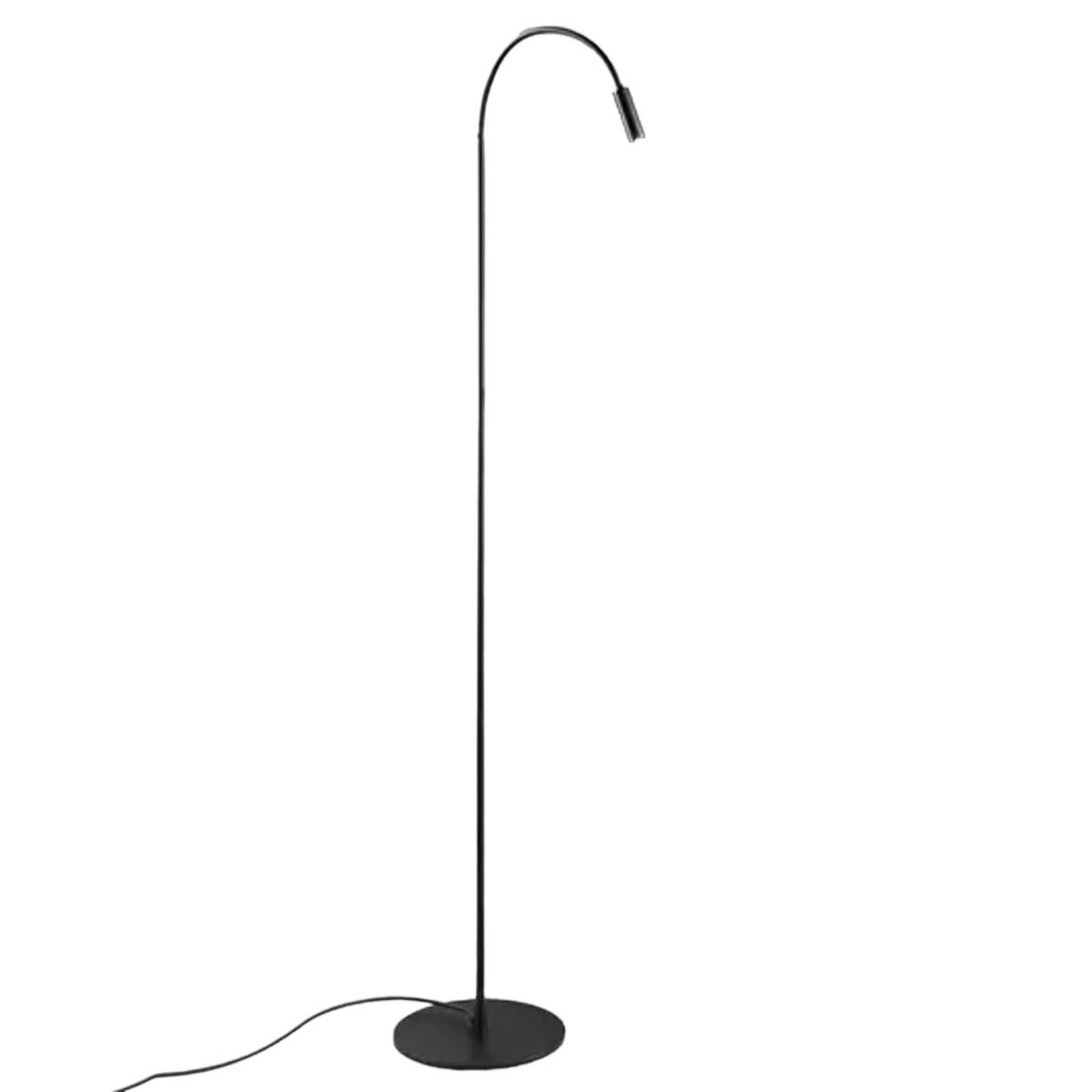 Egger Zooom lámpara de pie LED, flexible, platino