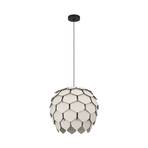 Mattanza pendant light with a grey lampshade