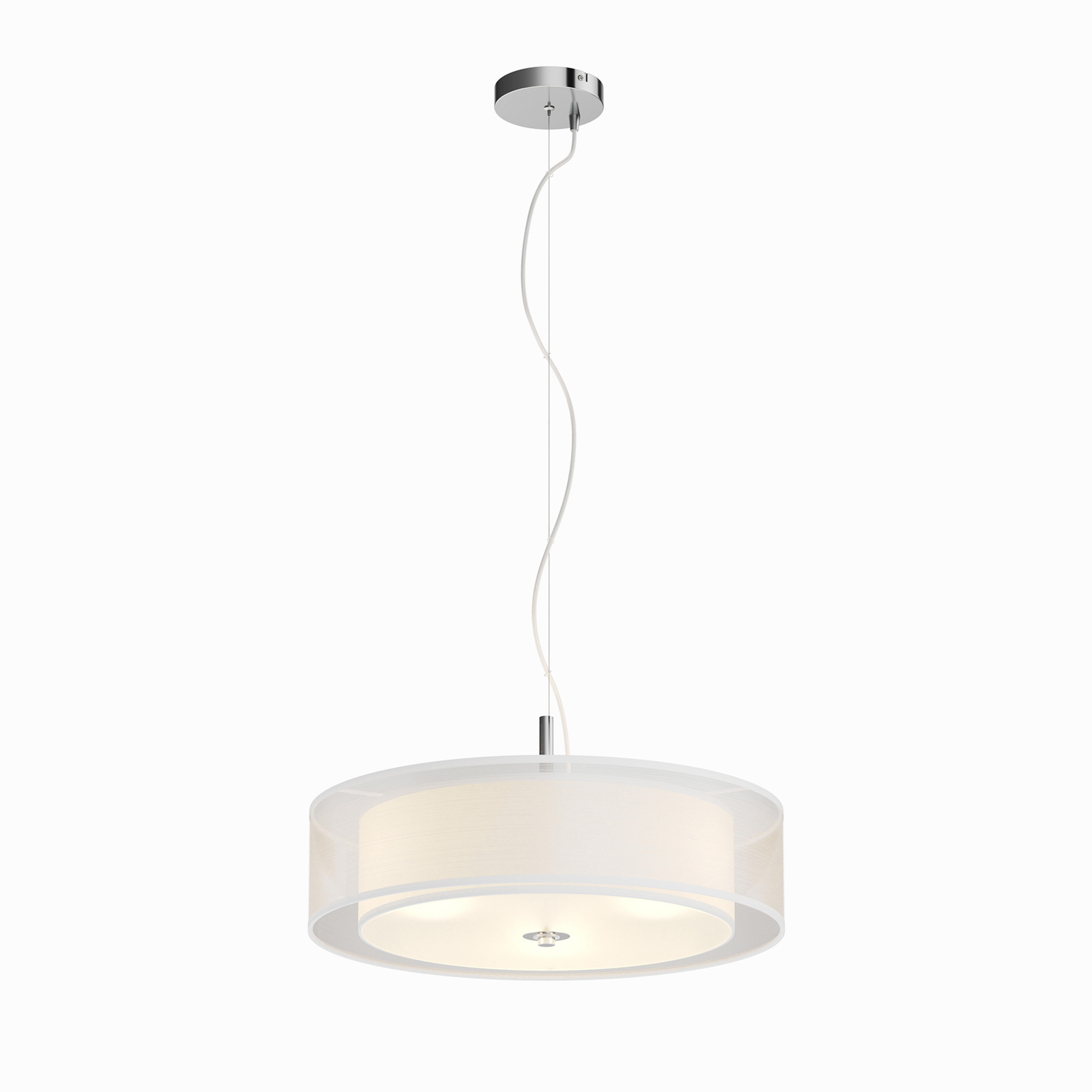 Pikka LED Candeeiro Suspenso Ø50 White - Lindby