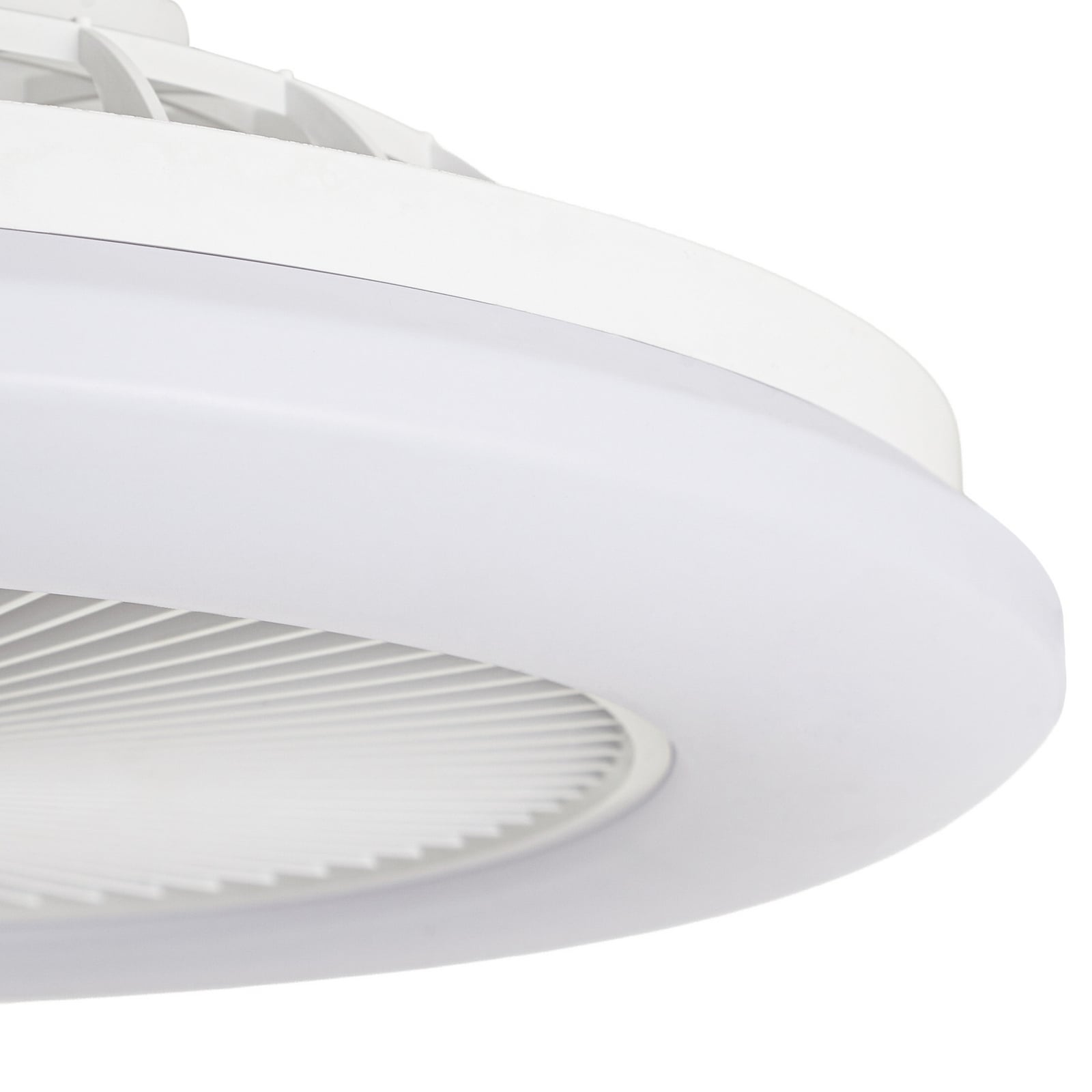 Lindby LED plafondventilator Vedin, wit, DC, Ø 45 cm, RGBW Lindby LED plafondventilator Vedin, wit, DC, Ø 45 cm, RGBW