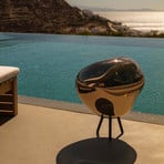Tom Dixon LED rechargeable patio lamp Melt large, gold