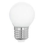 LED-lampa E27 G45 4W, varmvit, opal