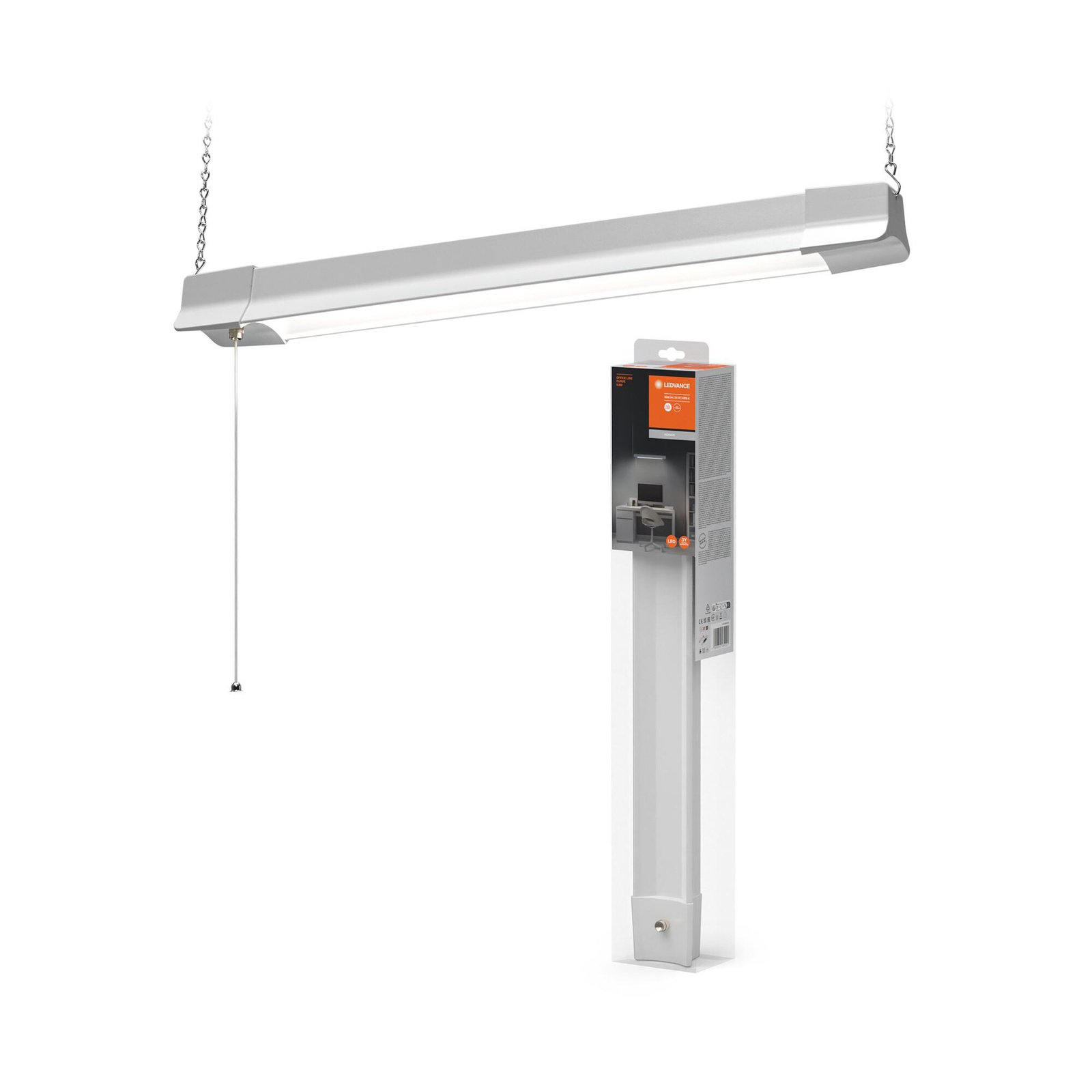 LEDVANCE Suspension LED Office Line 840 Longueur 60 cm, blanc