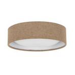 Beacon taklampa Uno, beige, textil, Ø 25 cm, GX53