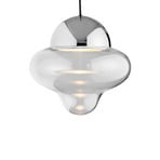 Nutty XL Pendelleuchte Clear/Chrome - Design By Us