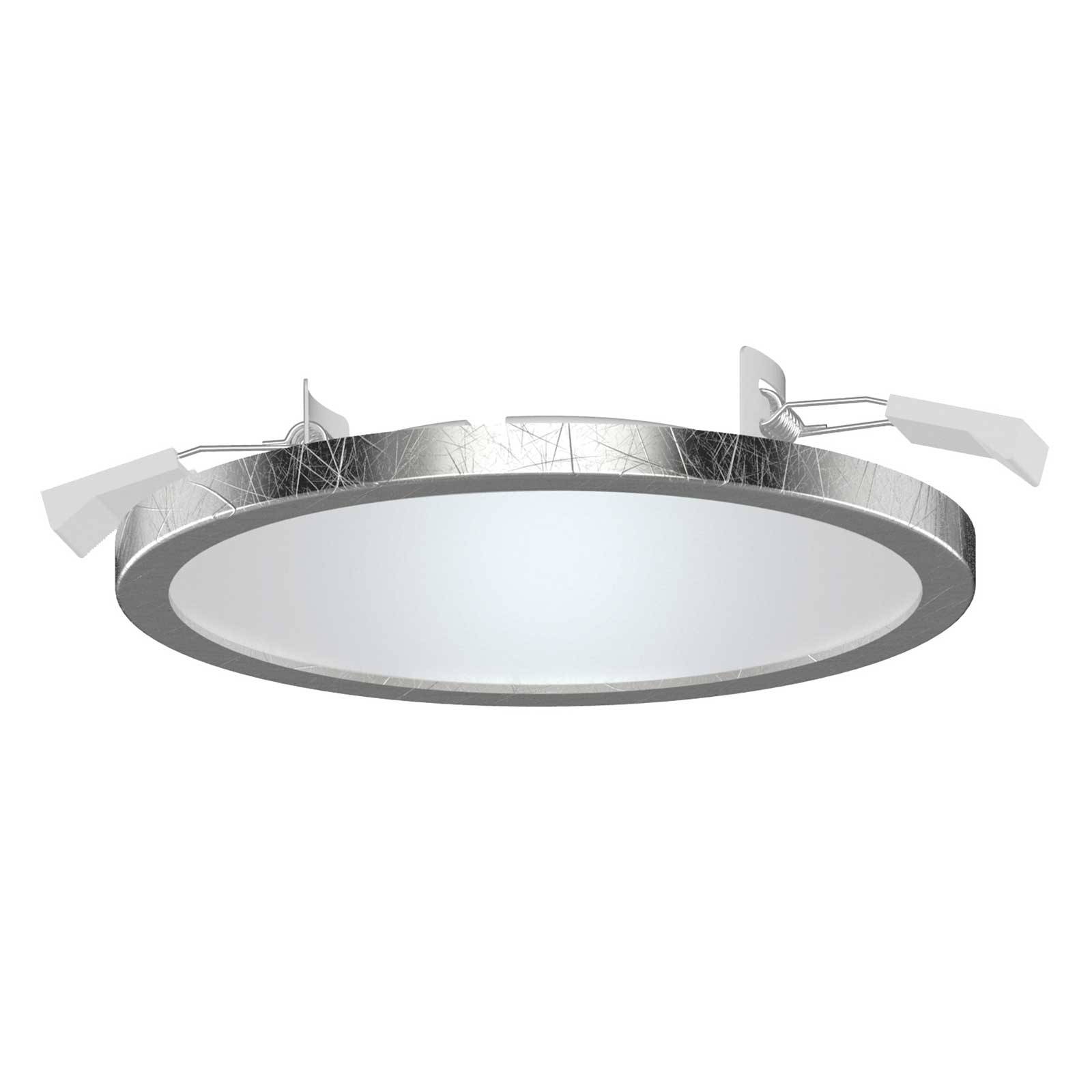 Lightme LED-innfellingsspot Aqua Pur Ø14,7cm sølv