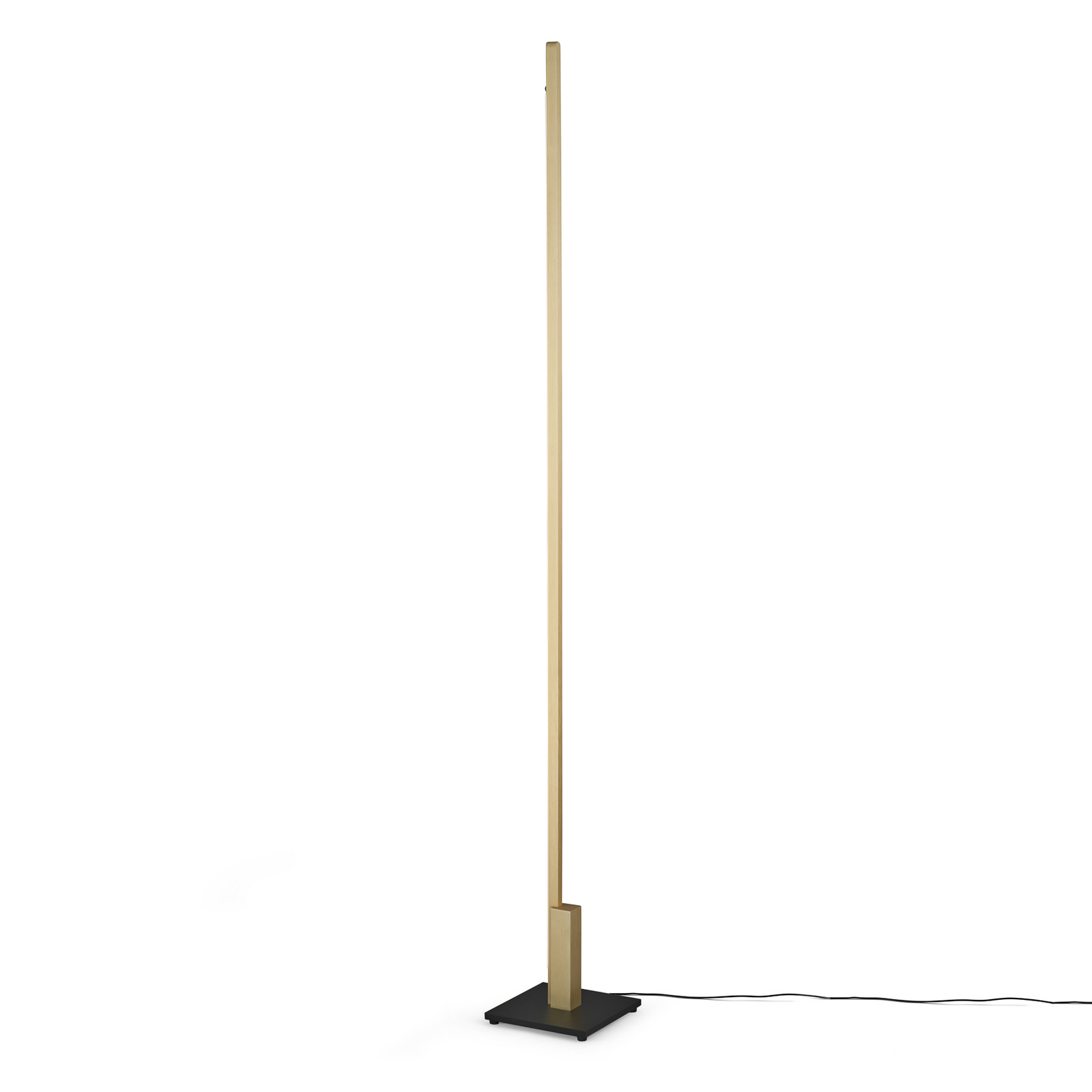 Stojacia lampa Quitani Talon LED eloxovaná matná mosadz