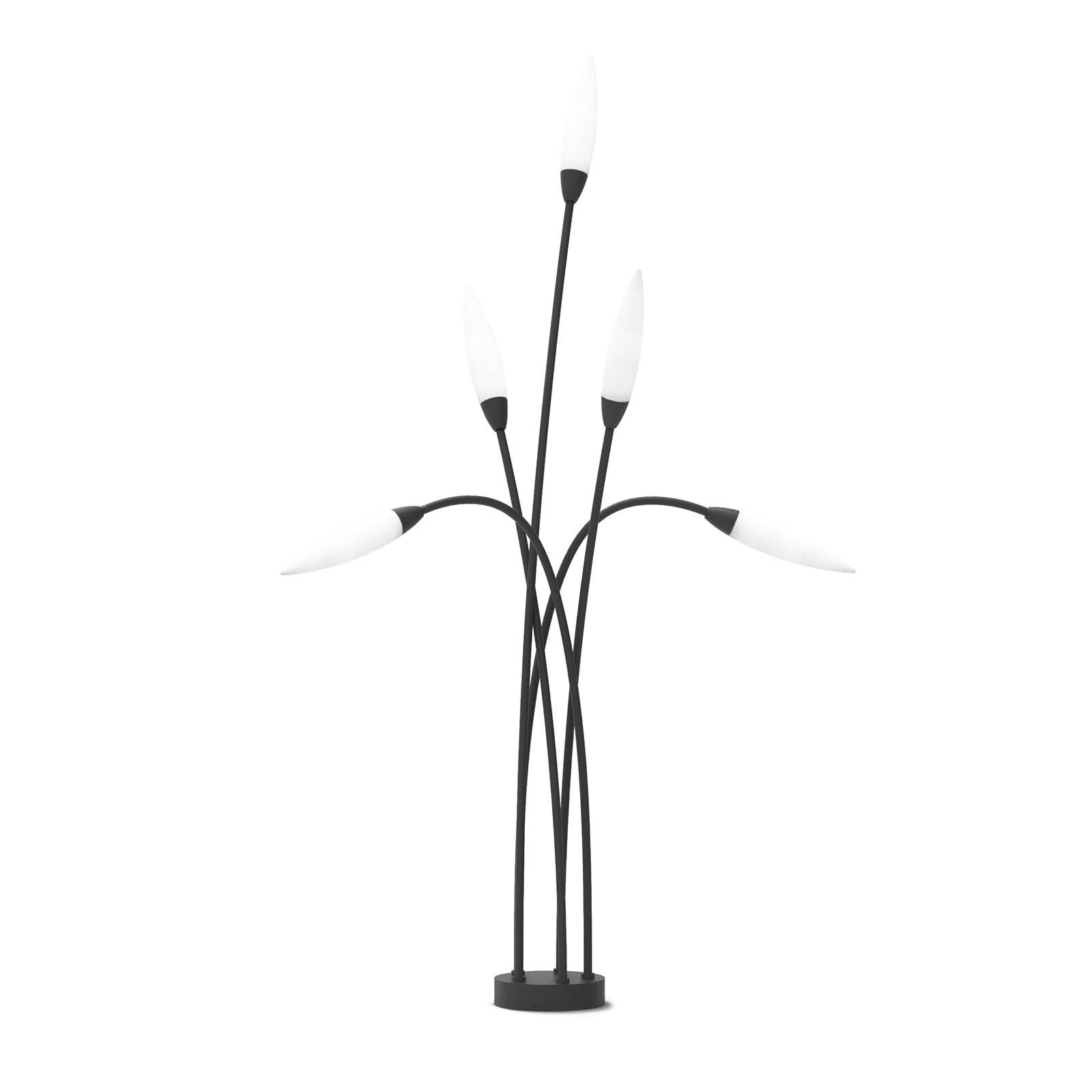 Gånglampa Espiga för utomhusbruk, 5 lampor